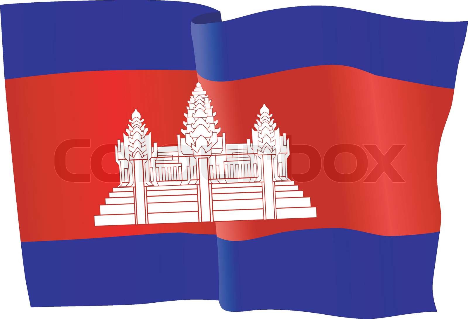 flag of Cambodia | Stock vector | Colourbox