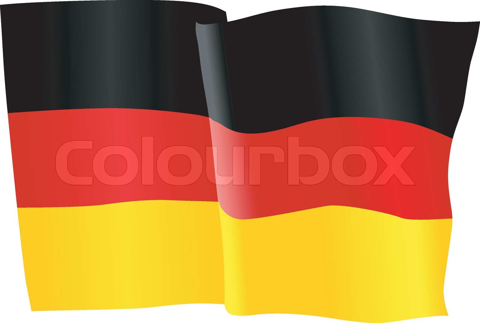 Deutschland Flagge 90x150 Cm – Aus Polyester, Mit Metallösen, Inkl. Gratis Sticker