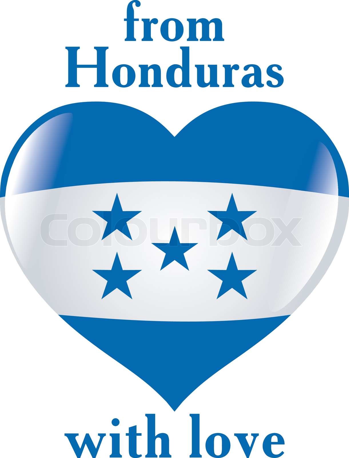 From Honduras With Love Stock Vector Colourbox