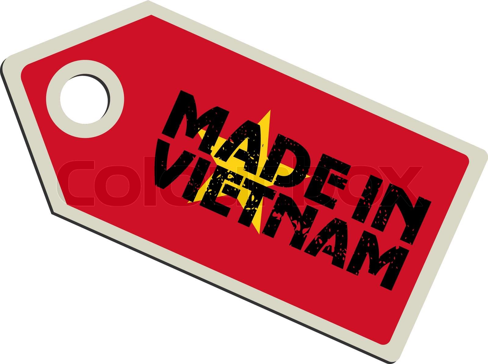 vector label Made in Vietnam Stock vector Colourbox