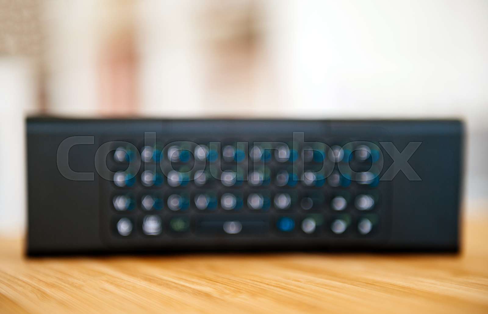 Modern remote control with full qwerty keyboard Stock image Colourbox