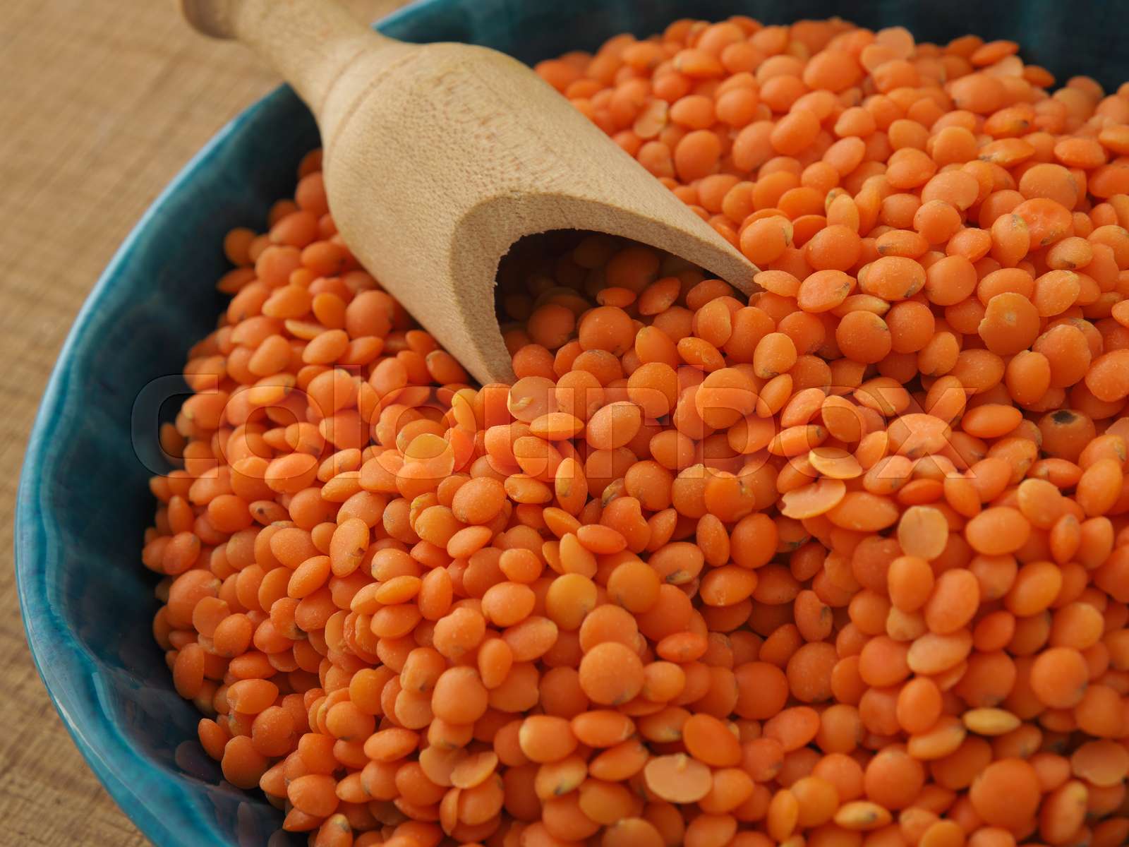 Organic red lentils | Stock image | Colourbox