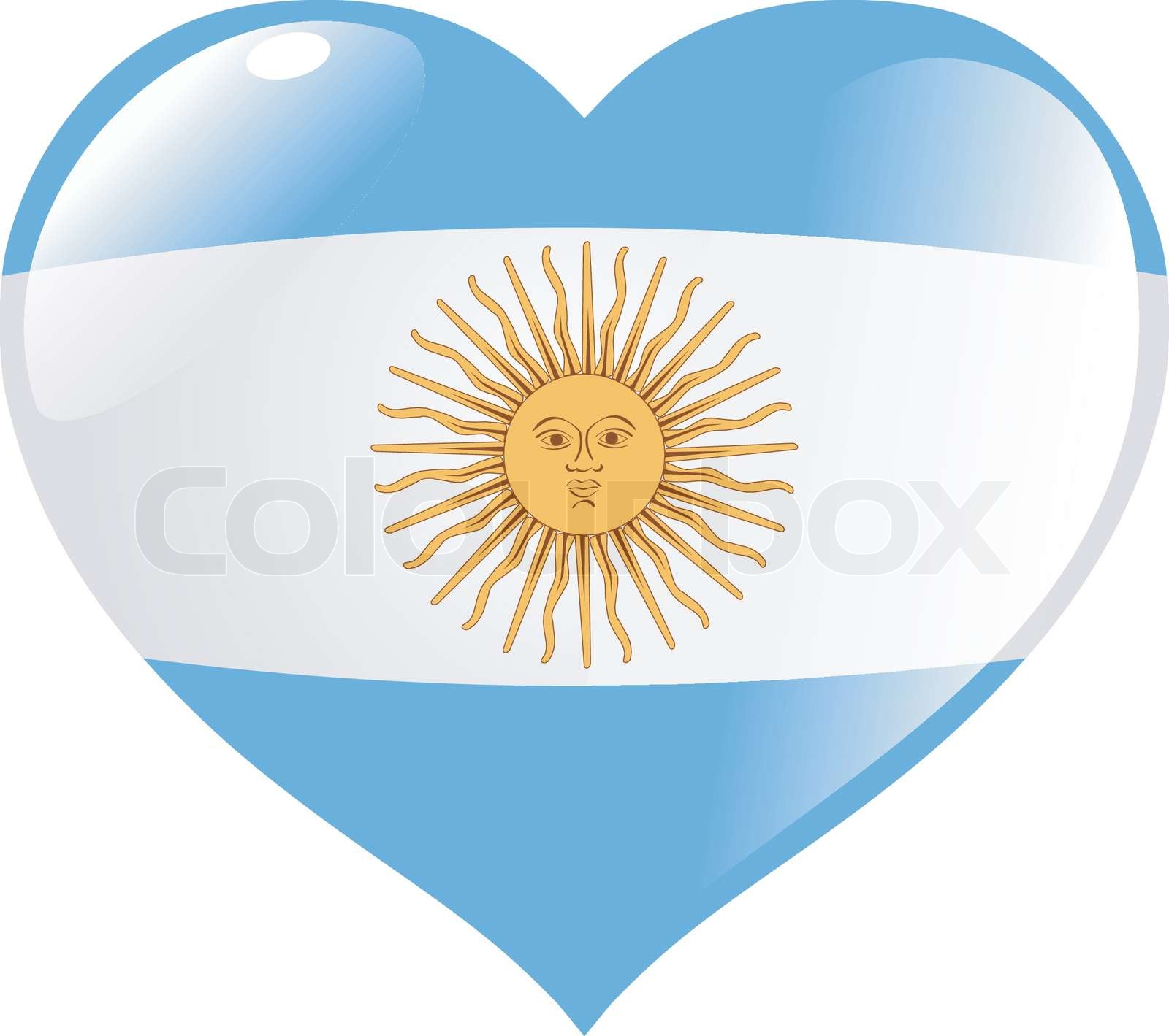 Argentina in heart | Stock vector | Colourbox