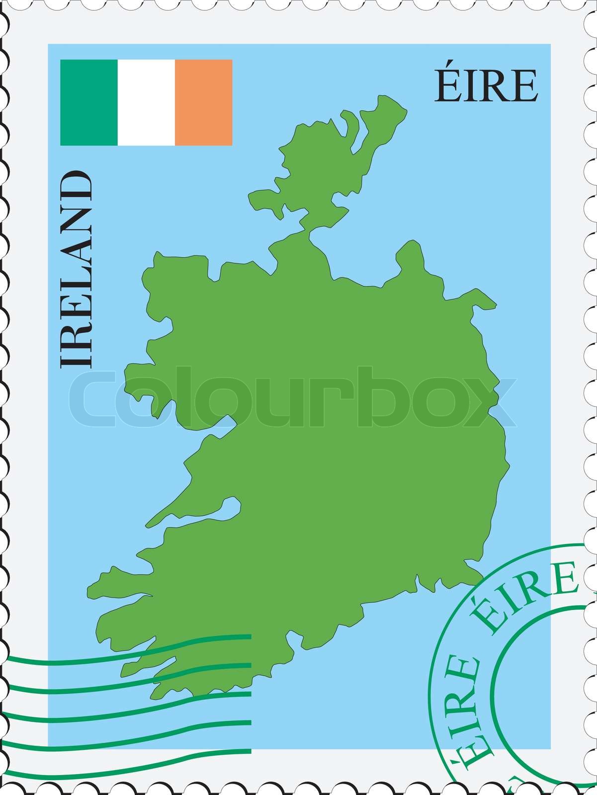 mail to/from Ireland Stock vector Colourbox