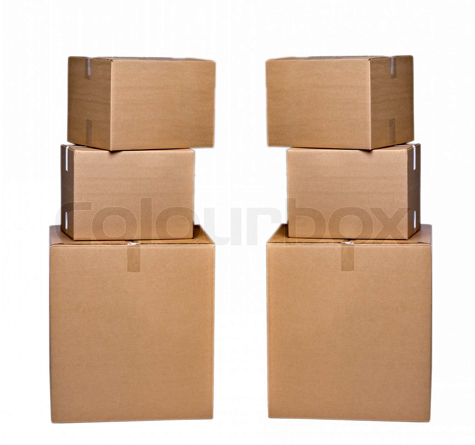 Stapel von Kartons | Stock Bild | Colourbox