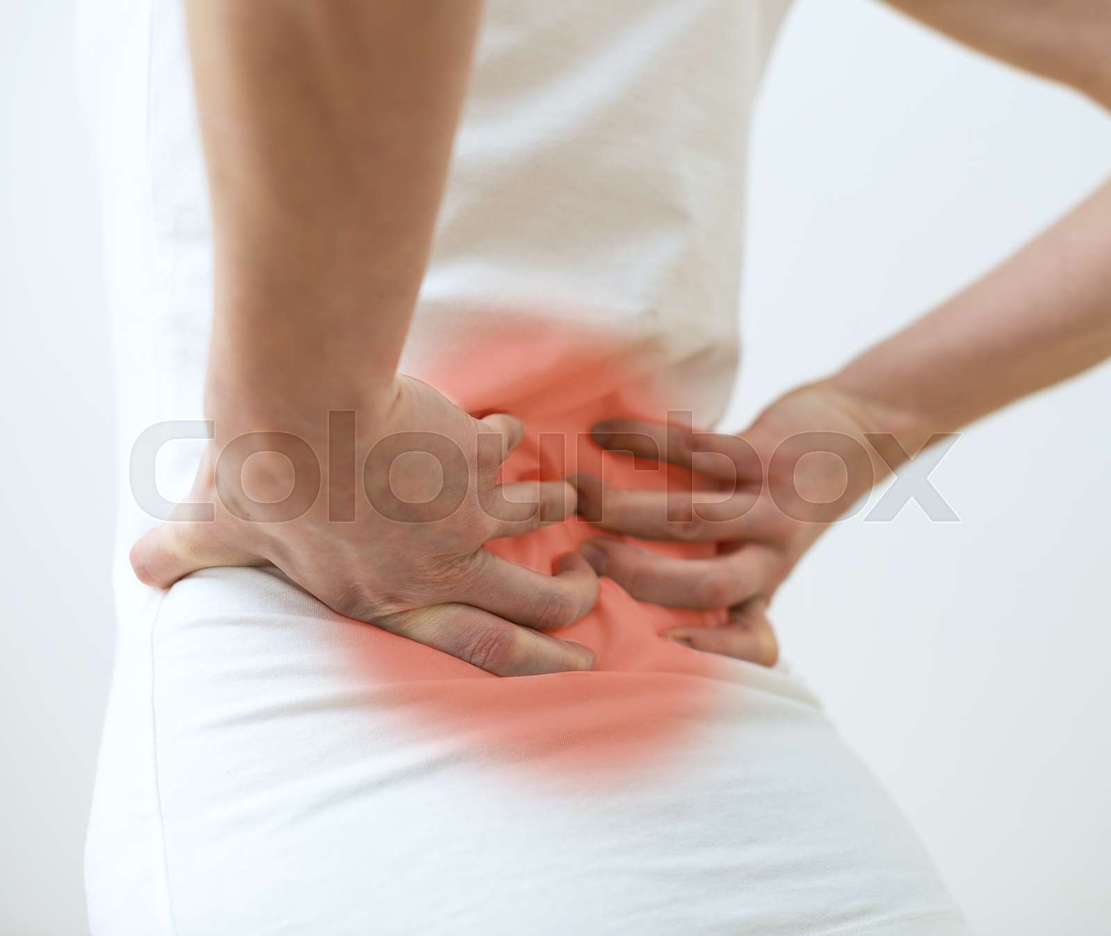 rücken, rückgrat, massage Stock Bild Colourbox