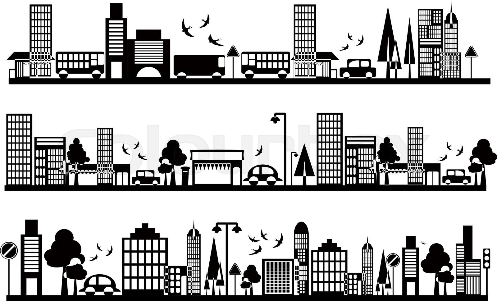 City Stock Vector Colourbox