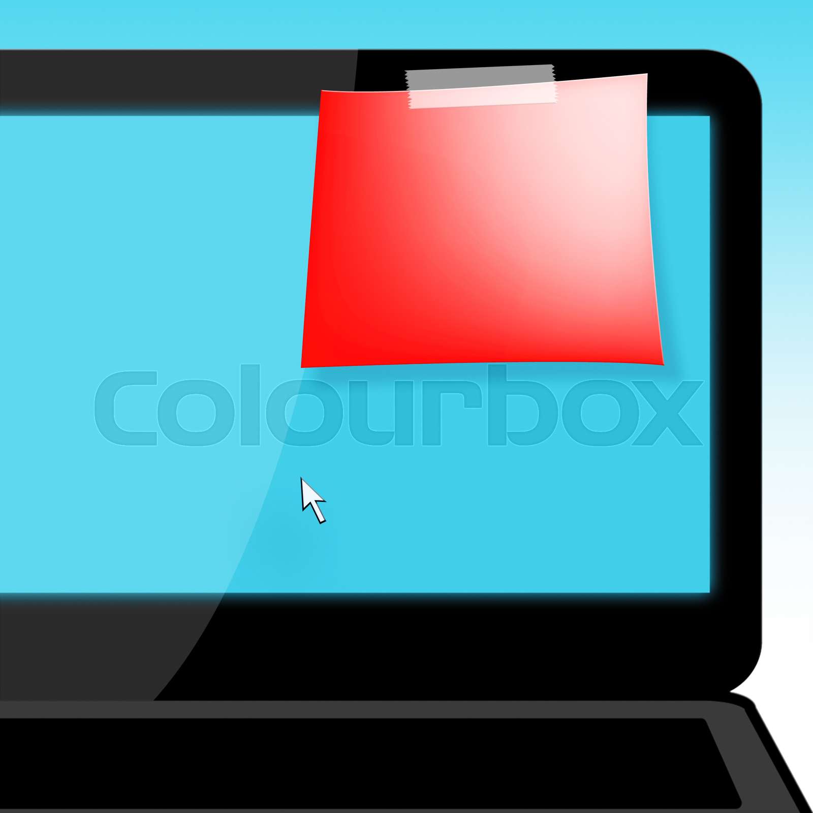 Blank Message Shows Copyspace To Do 3d Illustration Stock Image