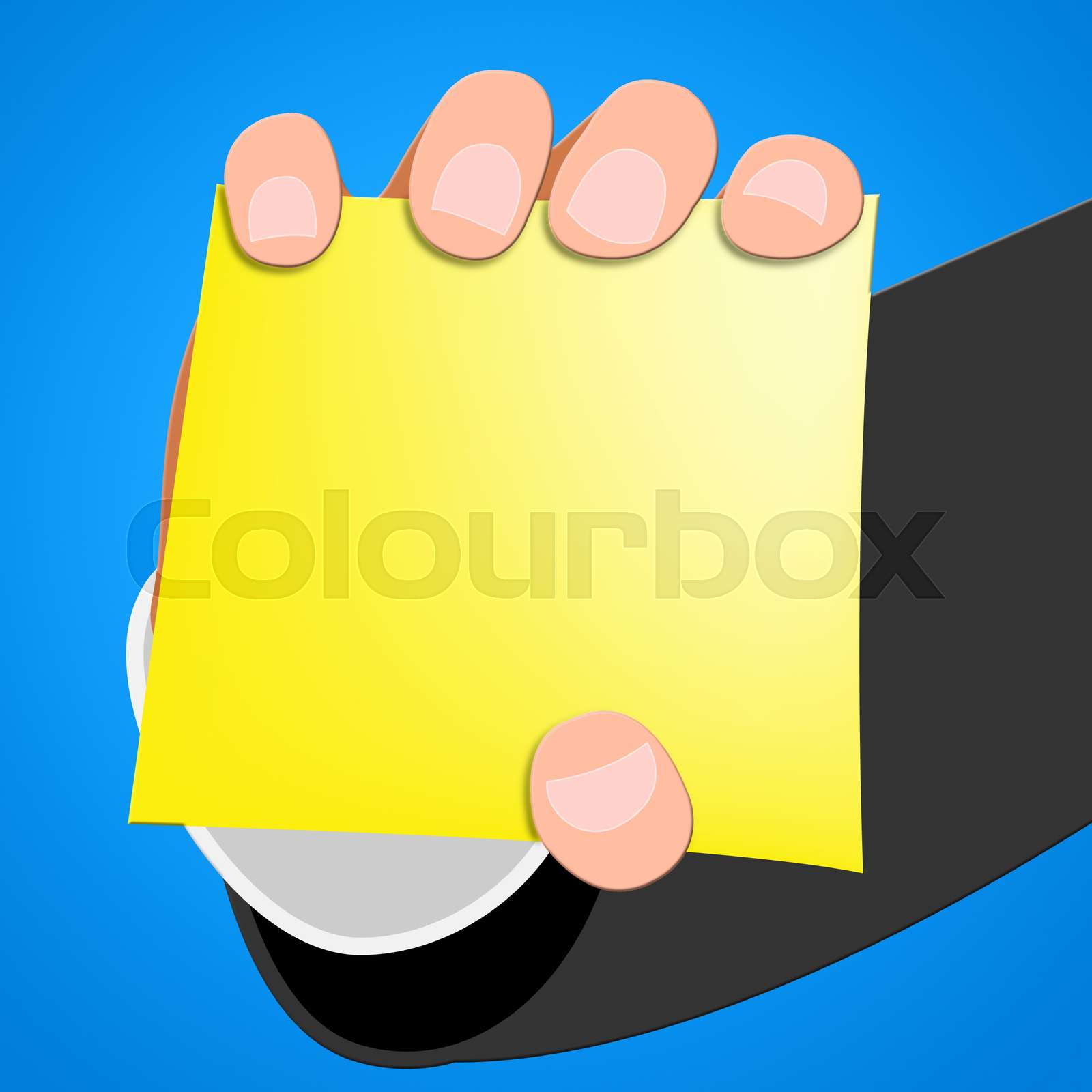 Blank Message Shows Copyspace To Do 3d Illustration Stock Image