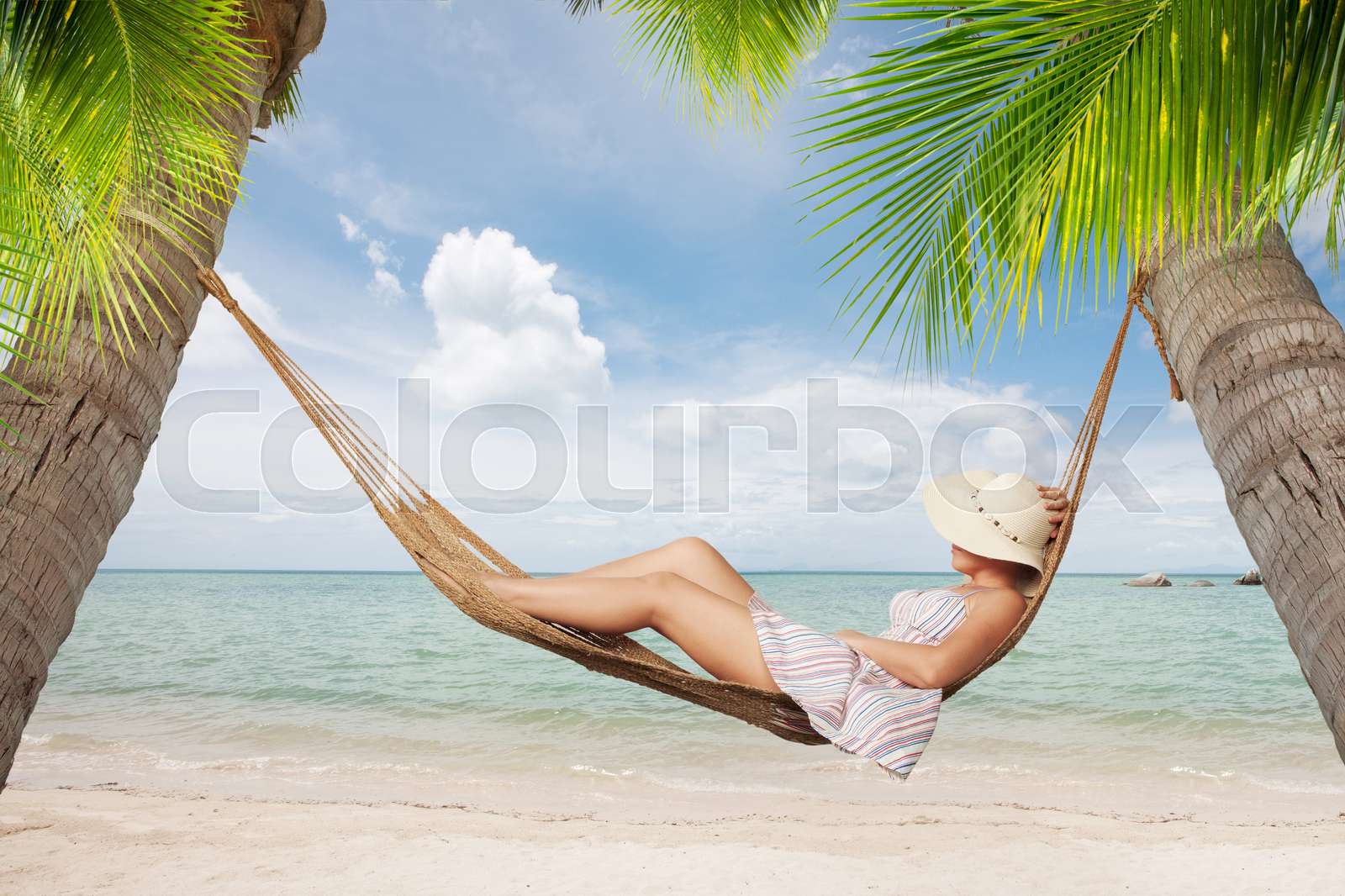 chilling Stock image Colourbox