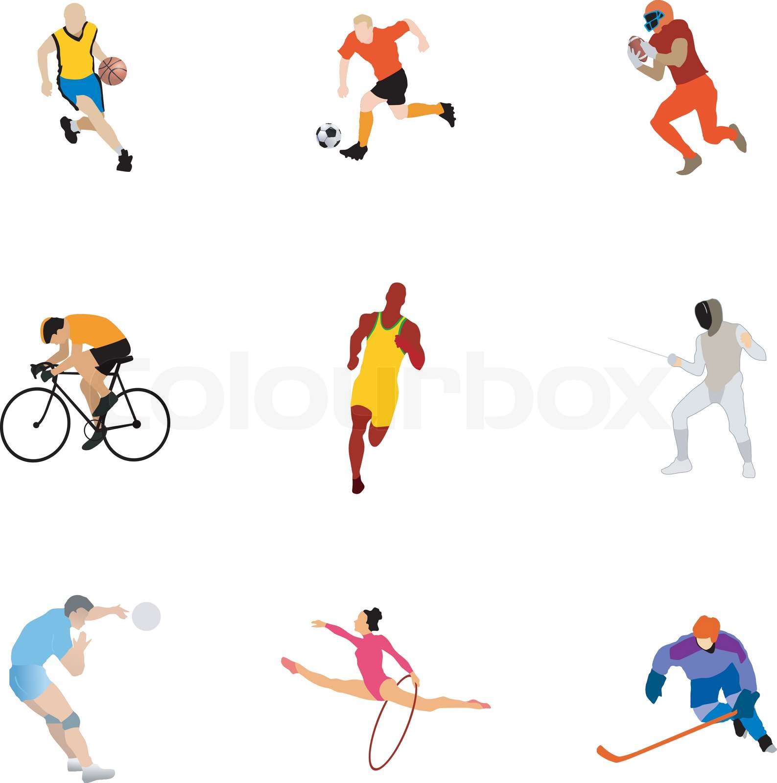 Sammlung von Sportarten | Stock-Vektor | Colourbox