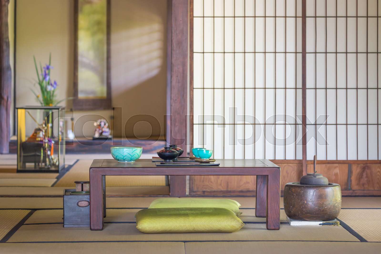 Traditional Interior Japanese Dining and Other Room. | Stock image ...