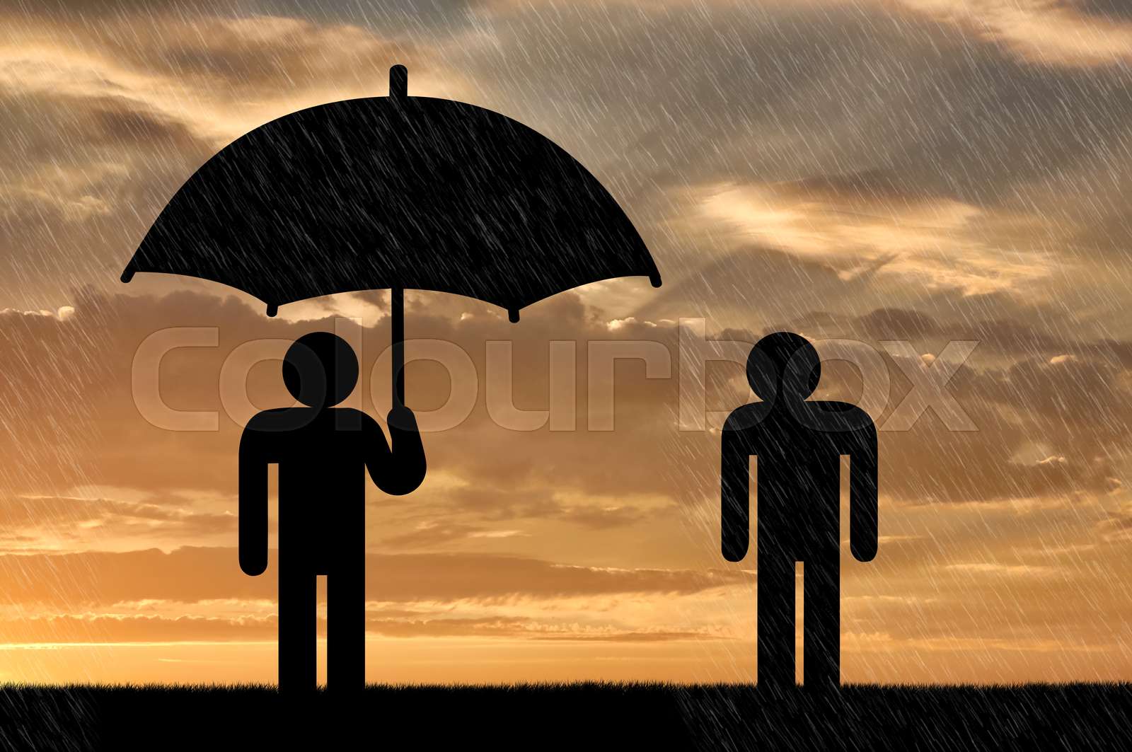 Concept of selfishness and greed | Stock image | Colourbox