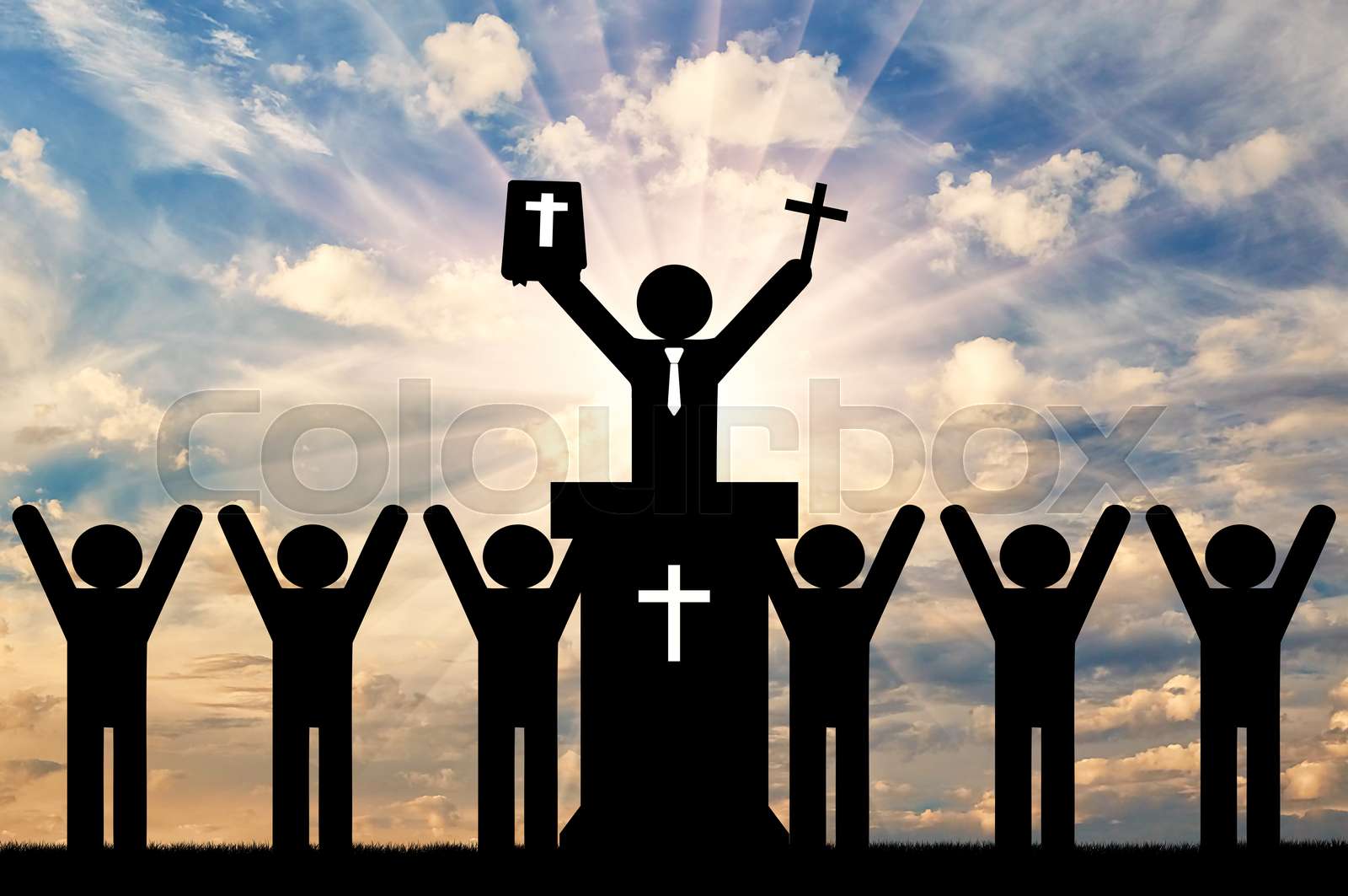 Christianity religion concept Stock image Colourbox