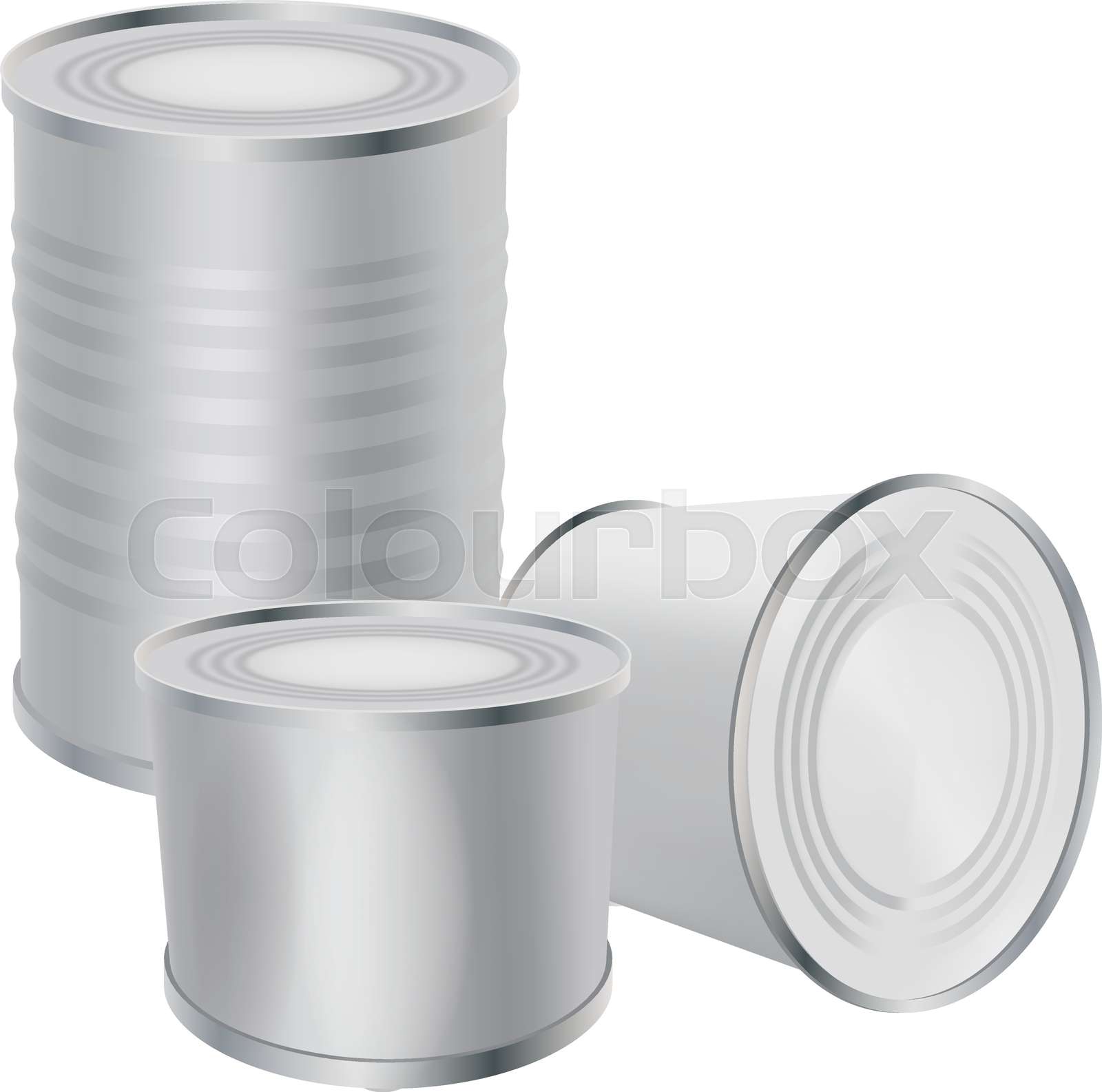 Metall Blech Konserve Stock Vektor Colourbox
