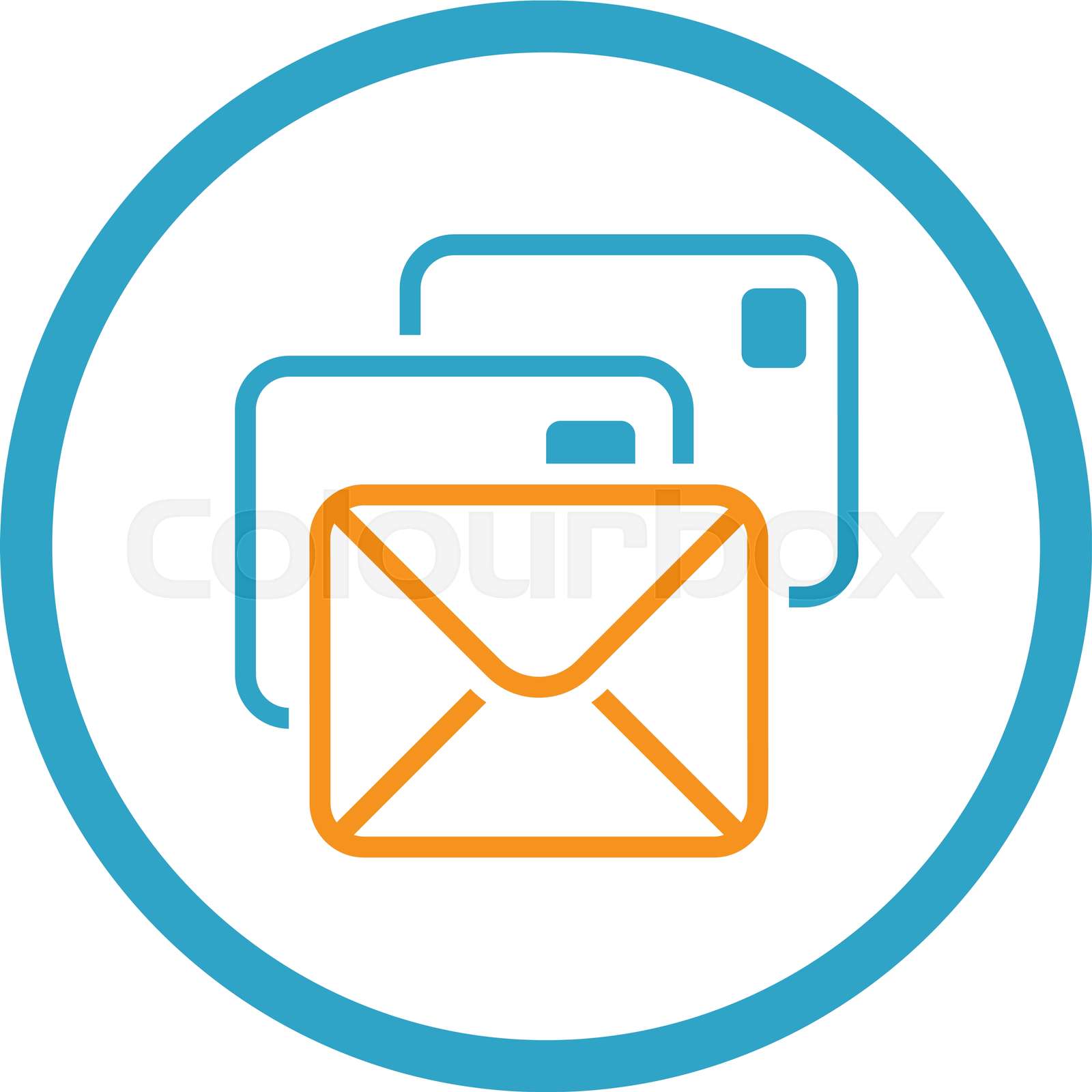 Correspondence Icon. Flat Design. Stock vector Colourbox