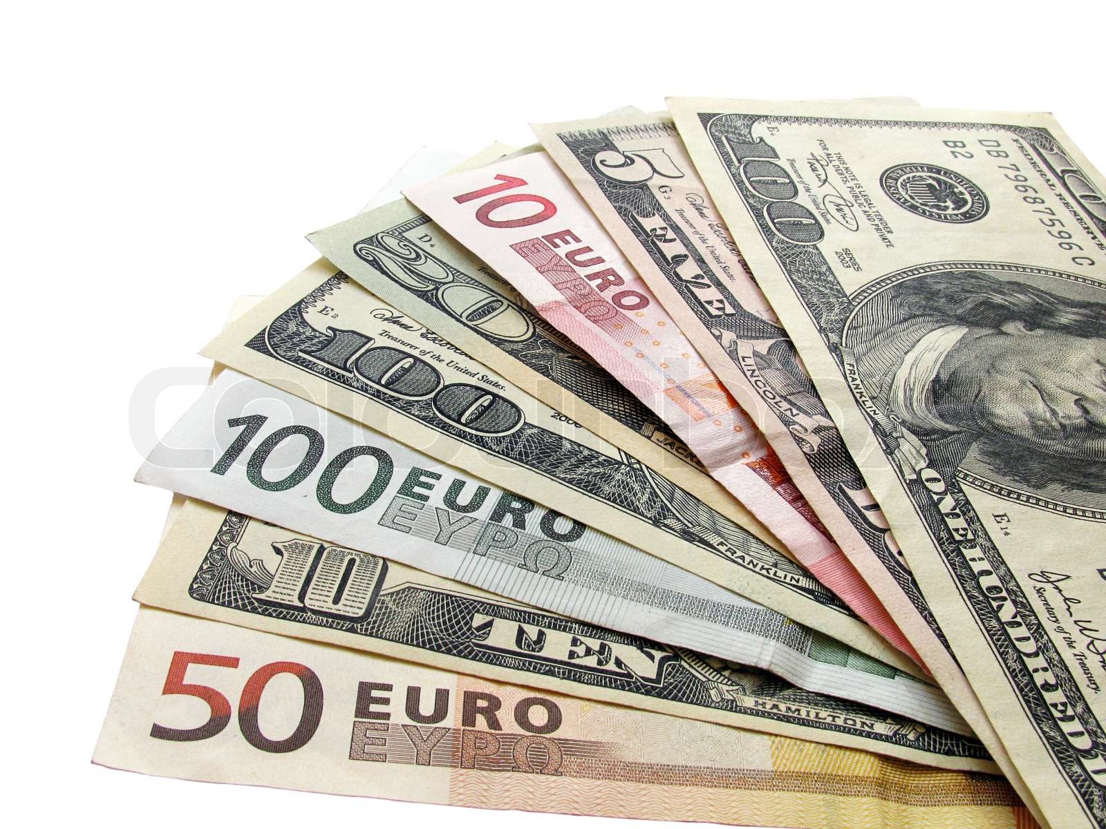 penge-vifteformede-euro-og-dollars-sedler-stock-foto-colourbox