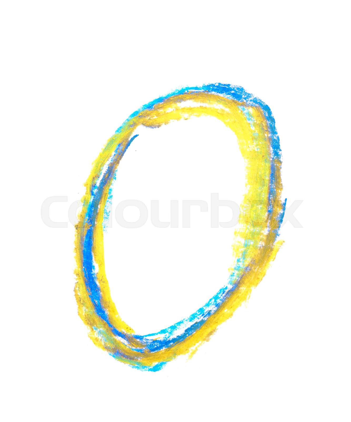 Hand drawn number symbol isolated | Stock image | Colourbox