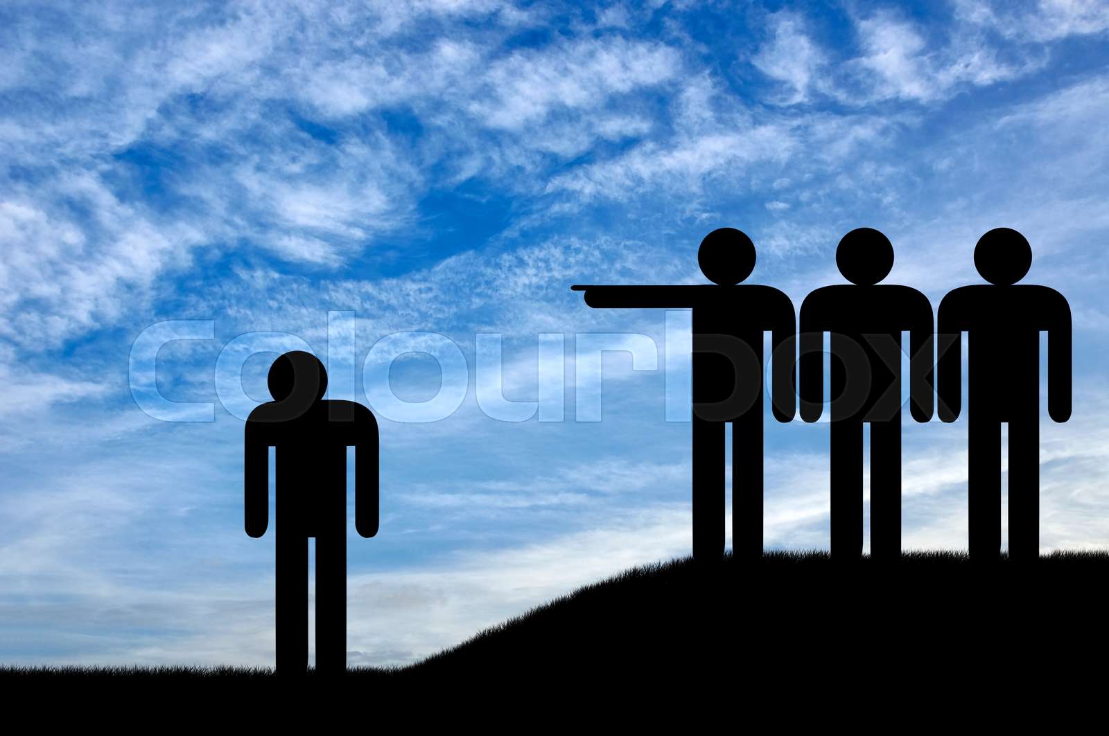 Humiliation and harassment Stock image Colourbox