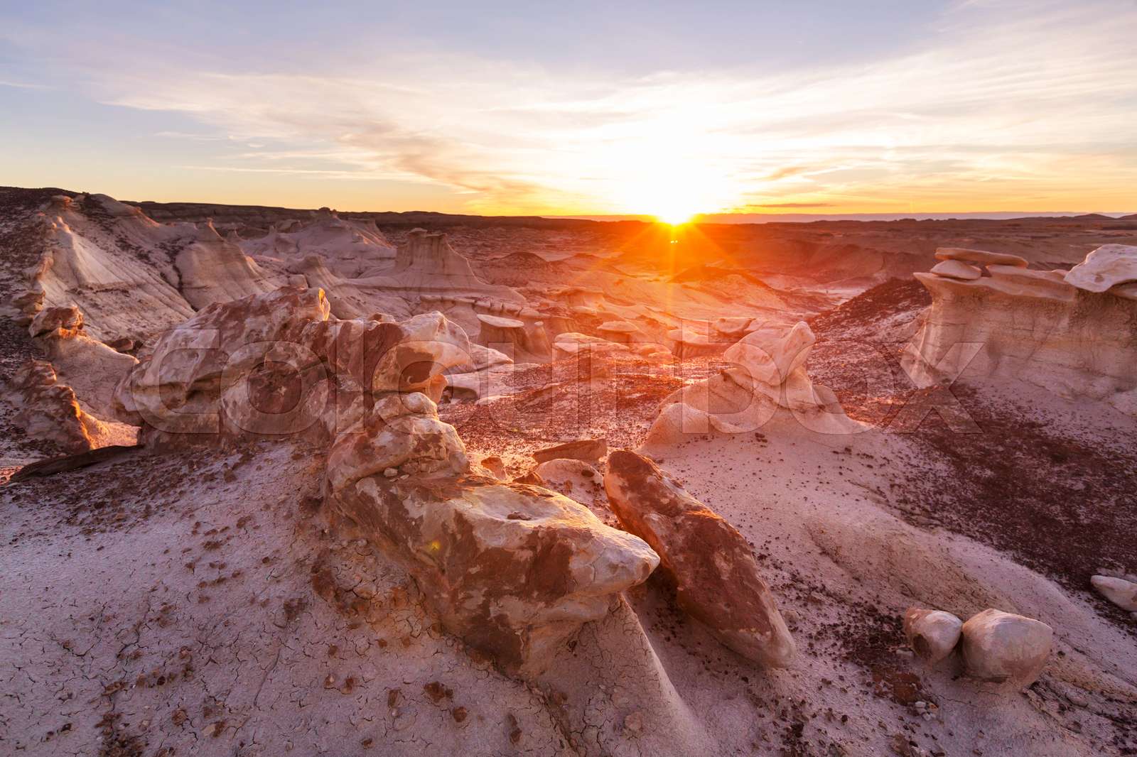 Aerial View of Bisti Badlands