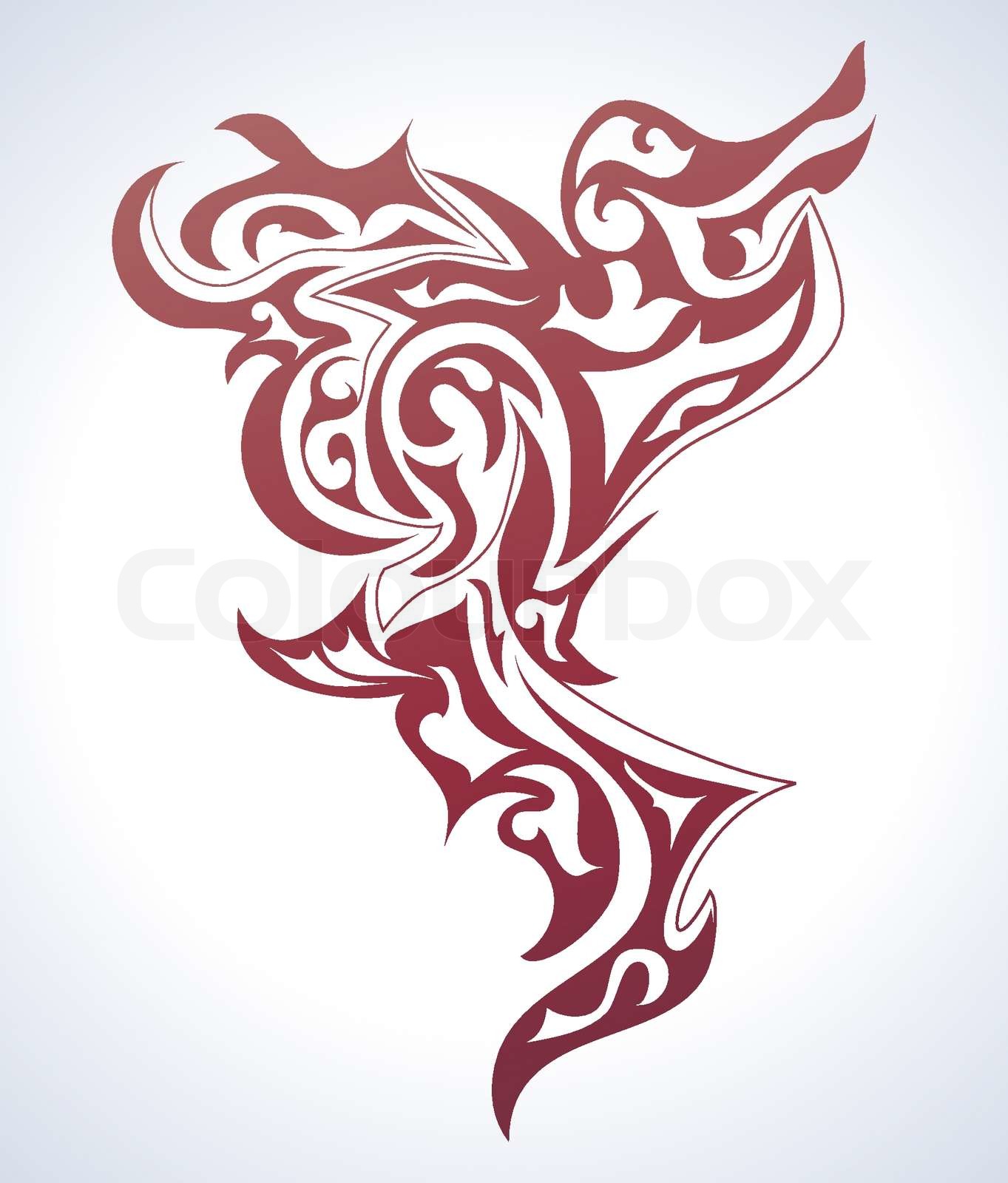 abstrakten Hintergrund in Tattoo Stil , VektorIllustration Stock
