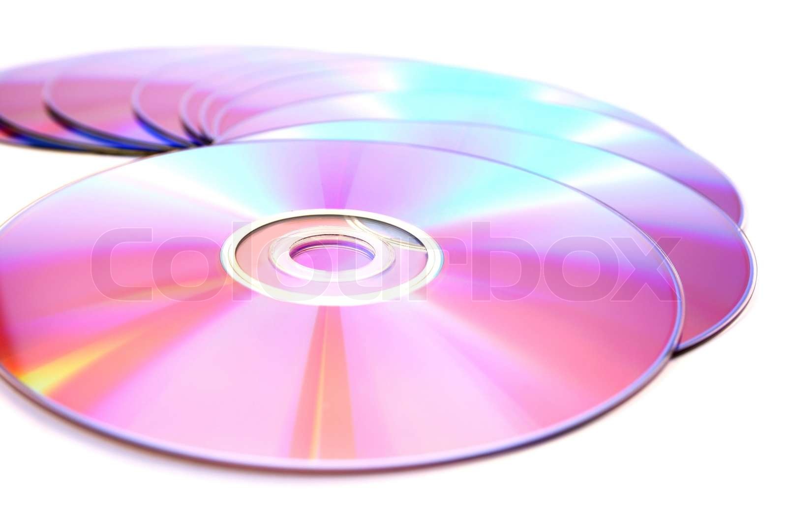 Printable Dvds Isoliert Auf Wei em Hintergrund Stock Bild Colourbox