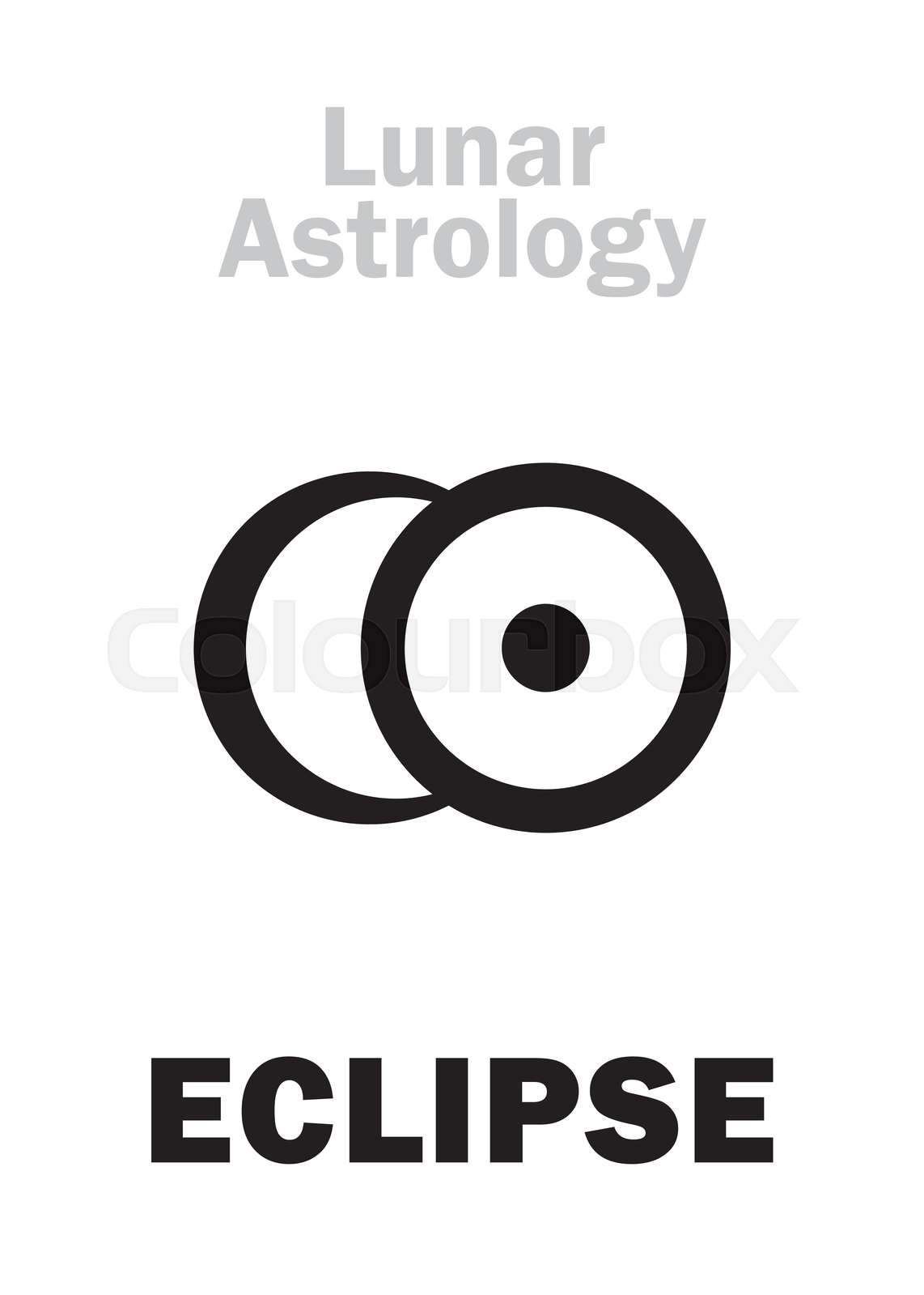Astrology ECLIPSE Stock vector Colourbox