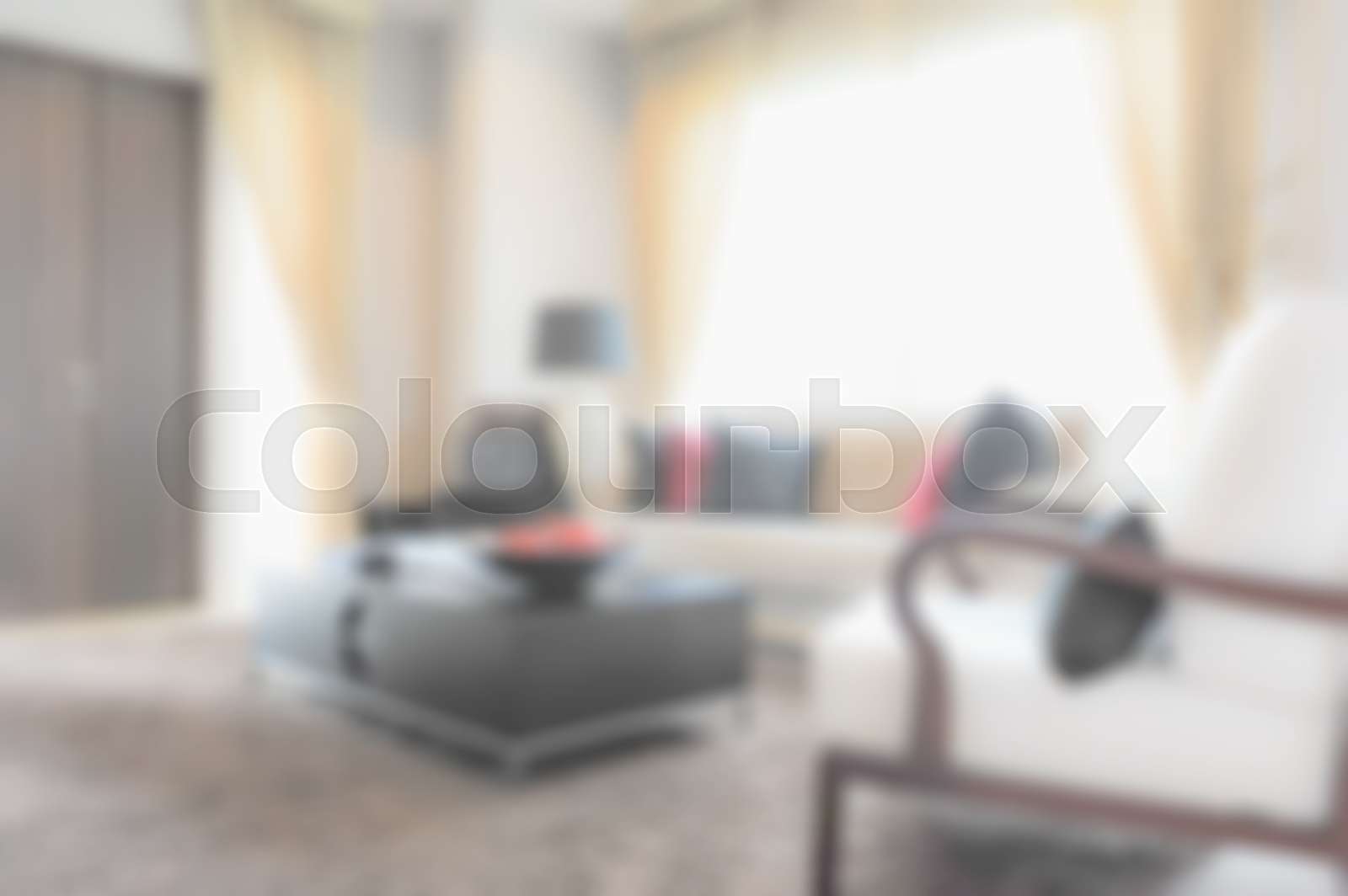 blur image of modern living room interior | Stock image | Colourbox