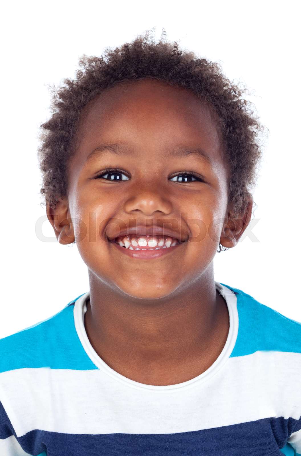 African Child Laughing Stock Image Colourbox