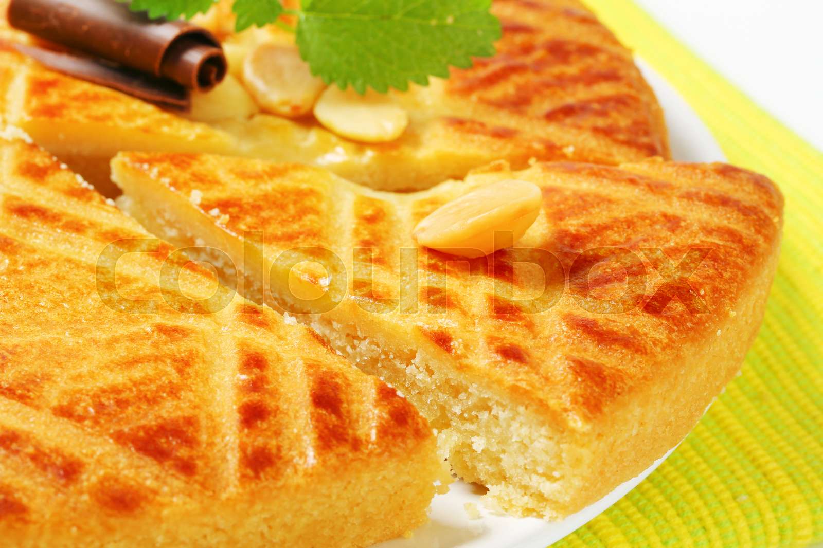 Dutch Butter Cake Stock image Colourbox