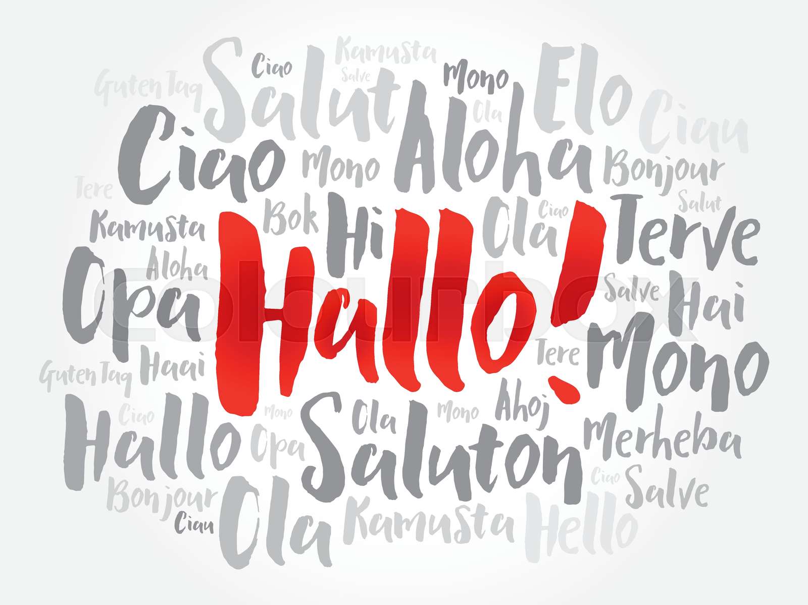 Hallo Hello Greeting In German Stock Vector Colourbox Hallo Hello Greeting In German Stock Vector Colourbox
