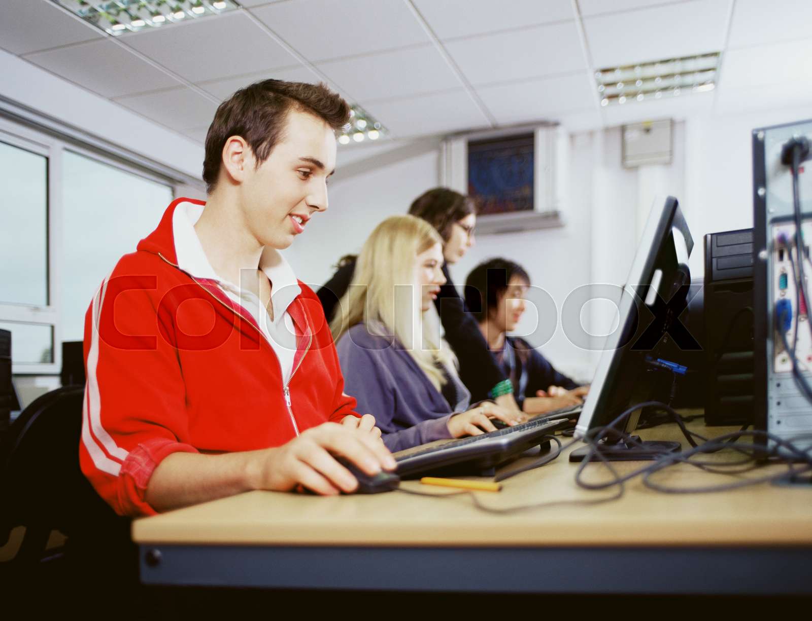 Students using computers | Stock image | Colourbox