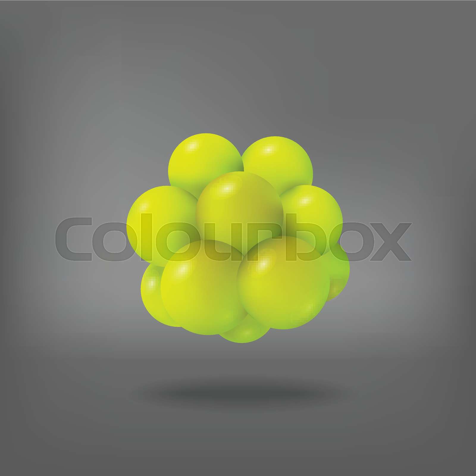 3d Abstract Atom Structure Stock Vector Colourbox