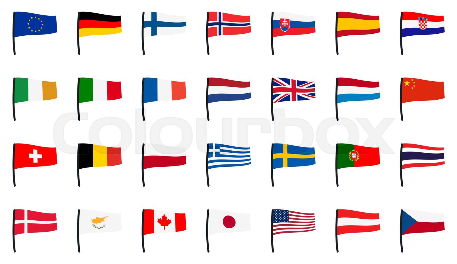 japan, flag Stock vektor Colourbox