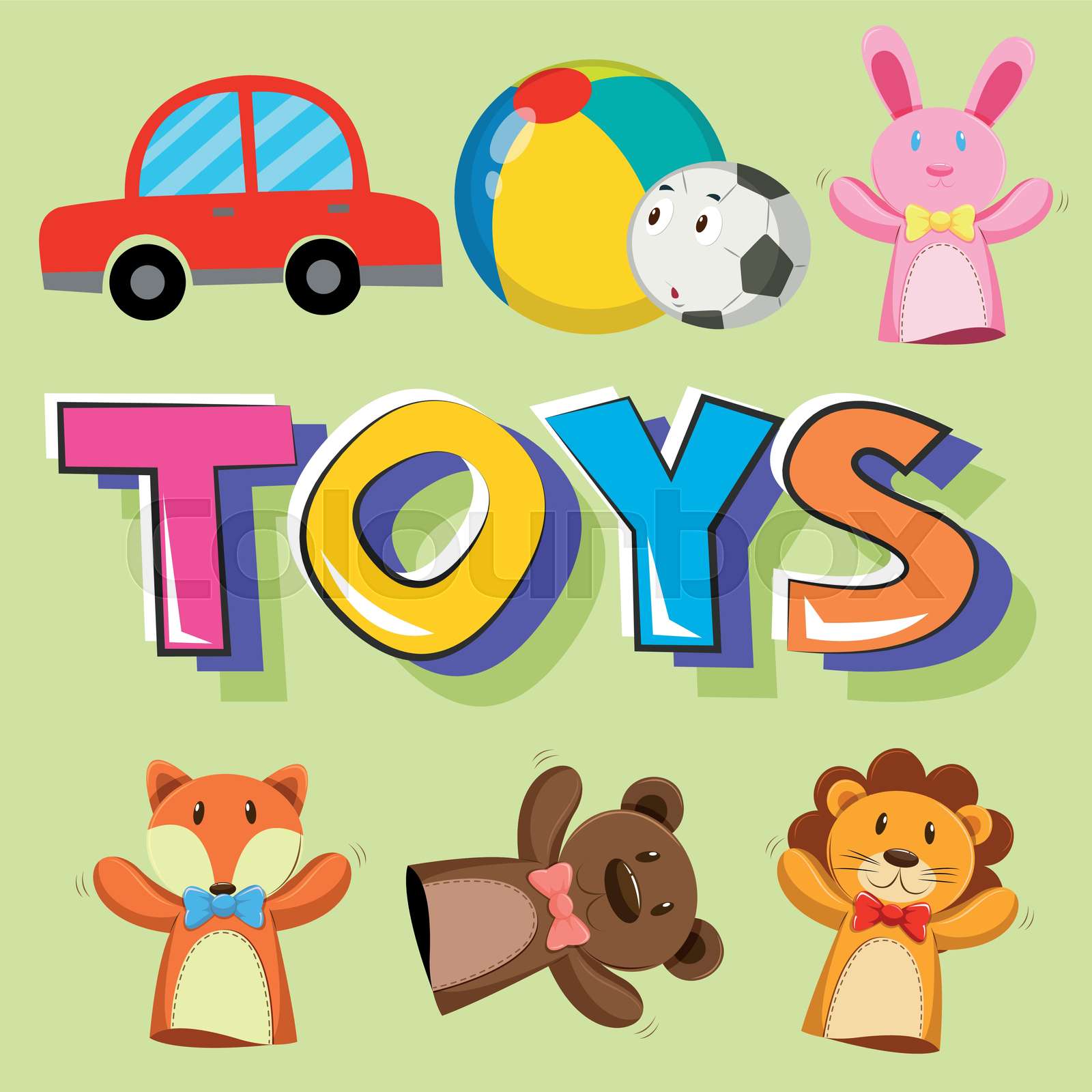 Poster design for toys | Stock vector | Colourbox