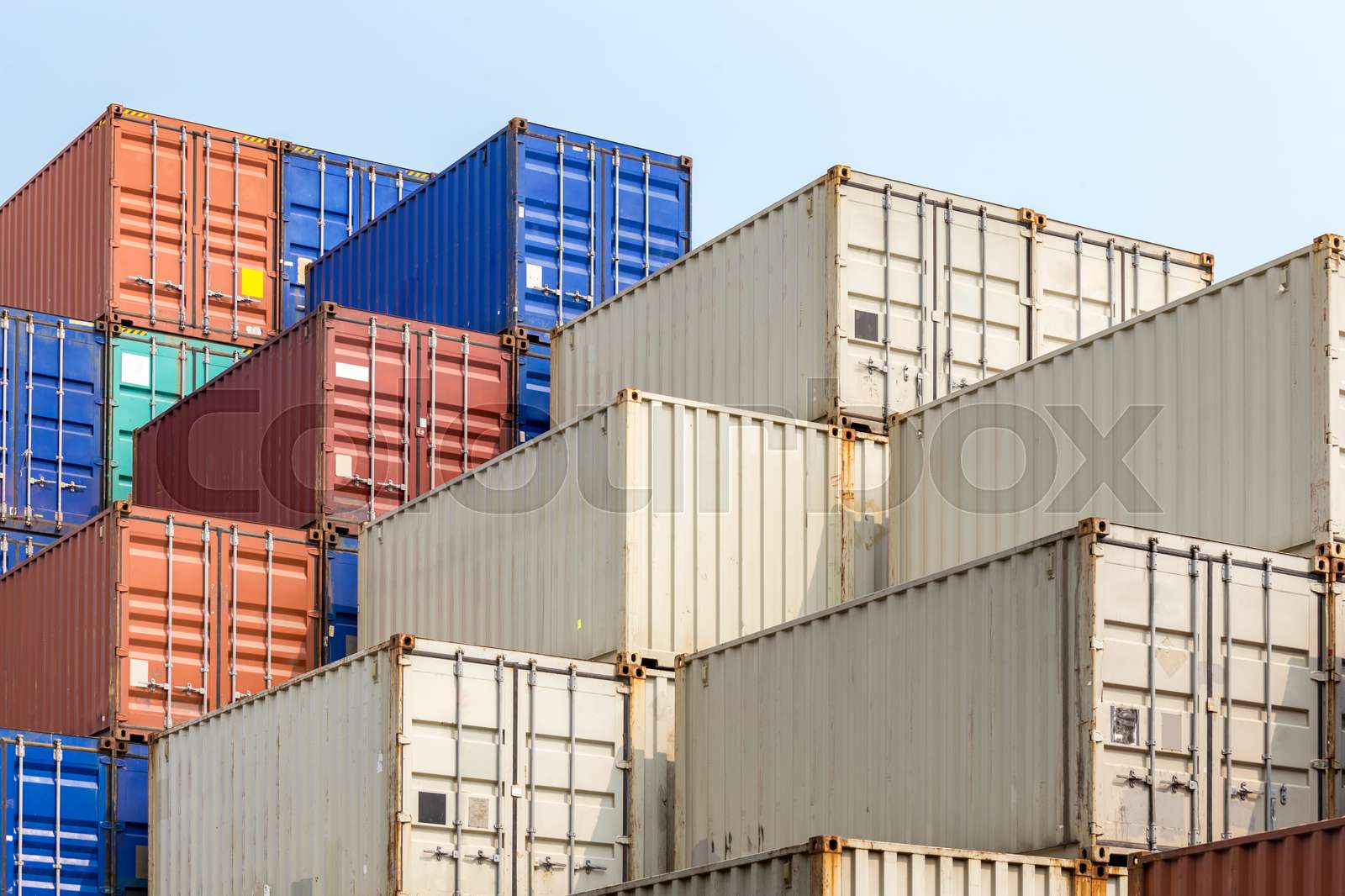 Cargo Containers Stack | Stock image | Colourbox