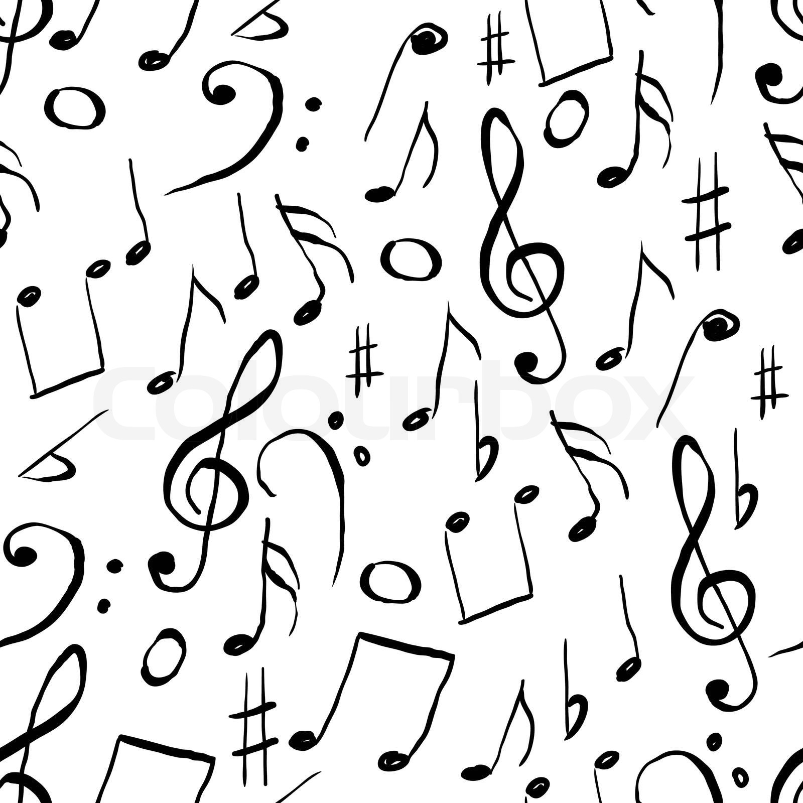 music pattern Stock vector Colourbox