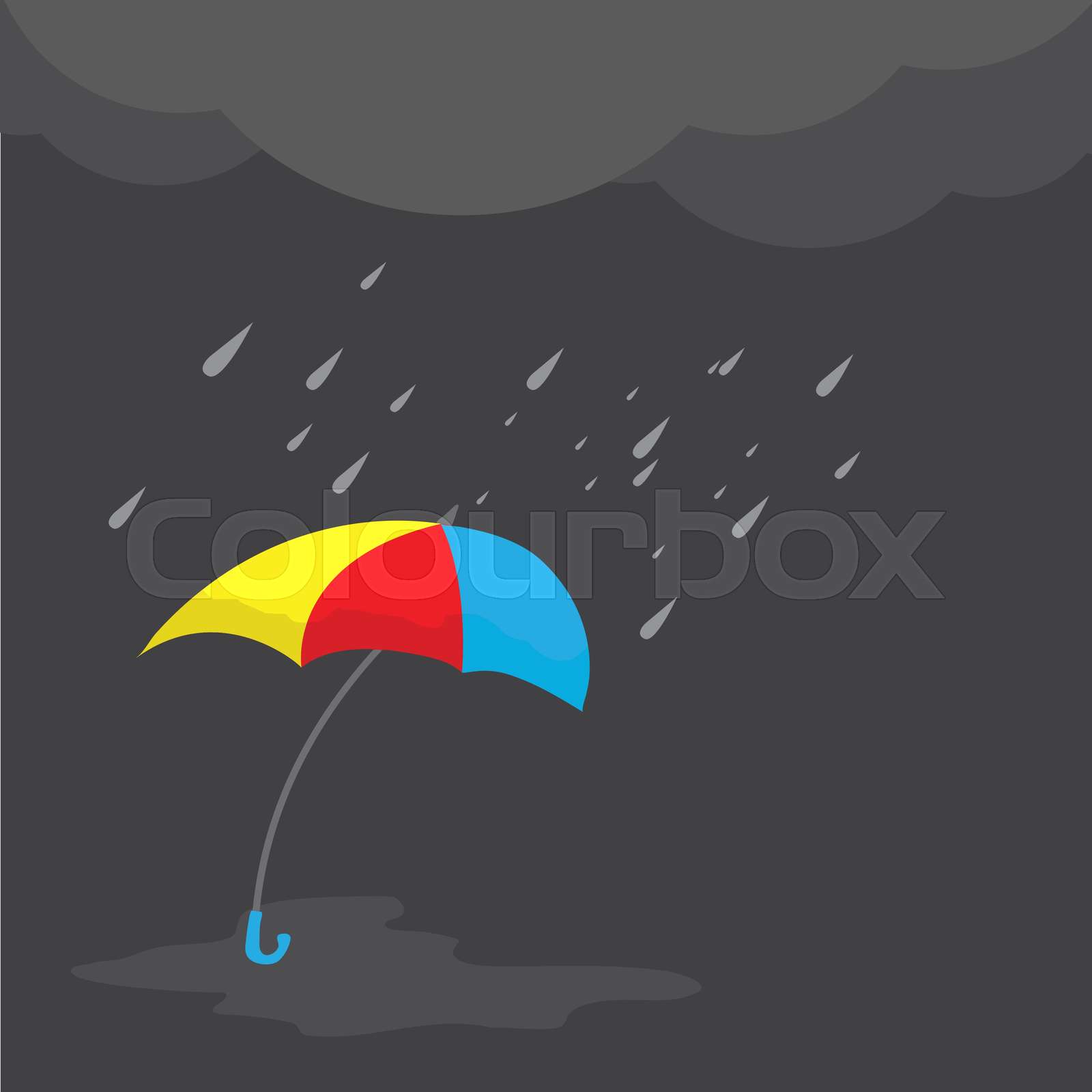 Rainy Day vector illustration. Stock vector Colourbox