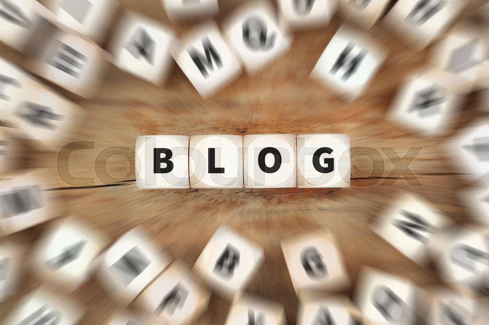 blog, blogger, bloggen | Stock Bild | Colourbox