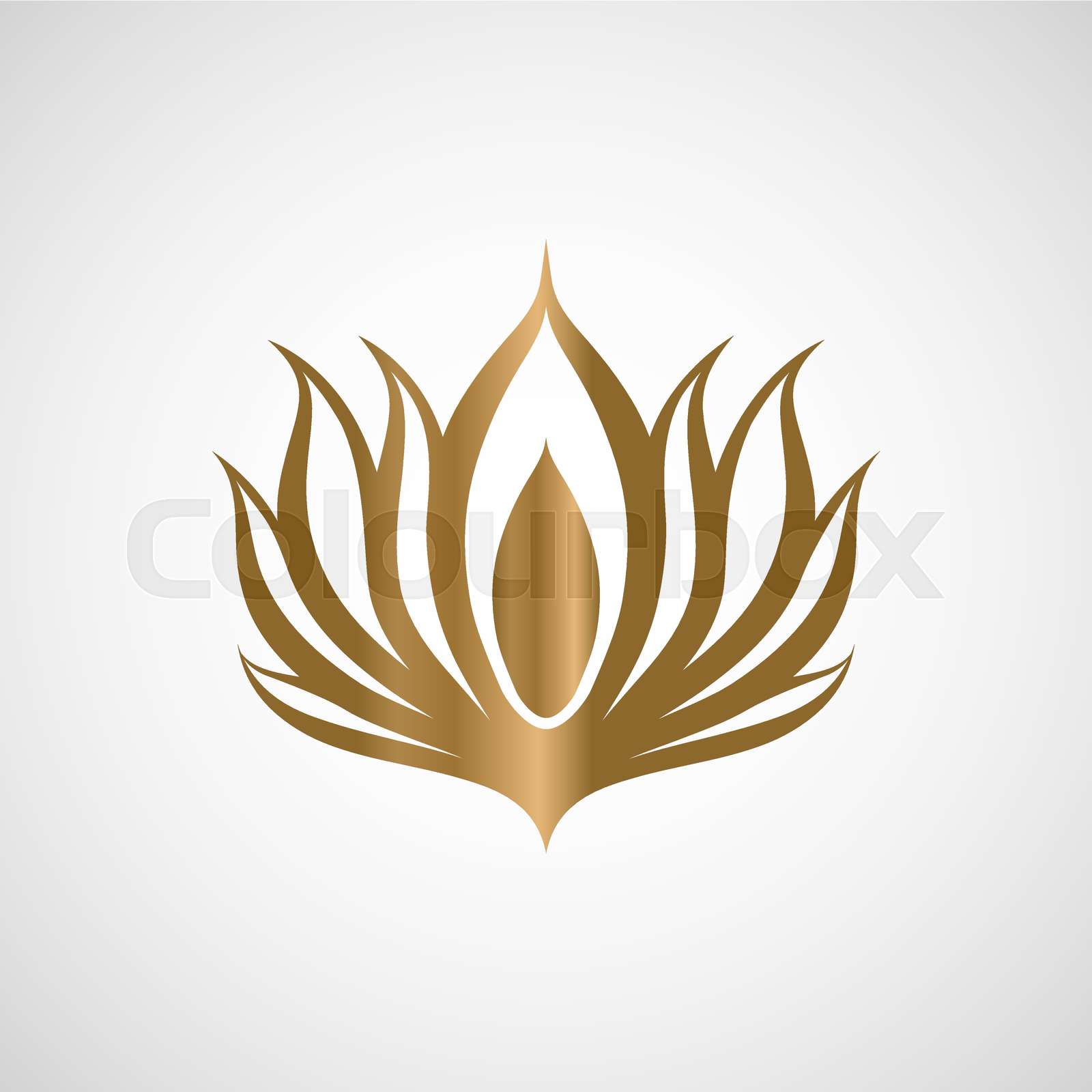 Lotus Logo Vector Illustrator Stock Vector Colourbox