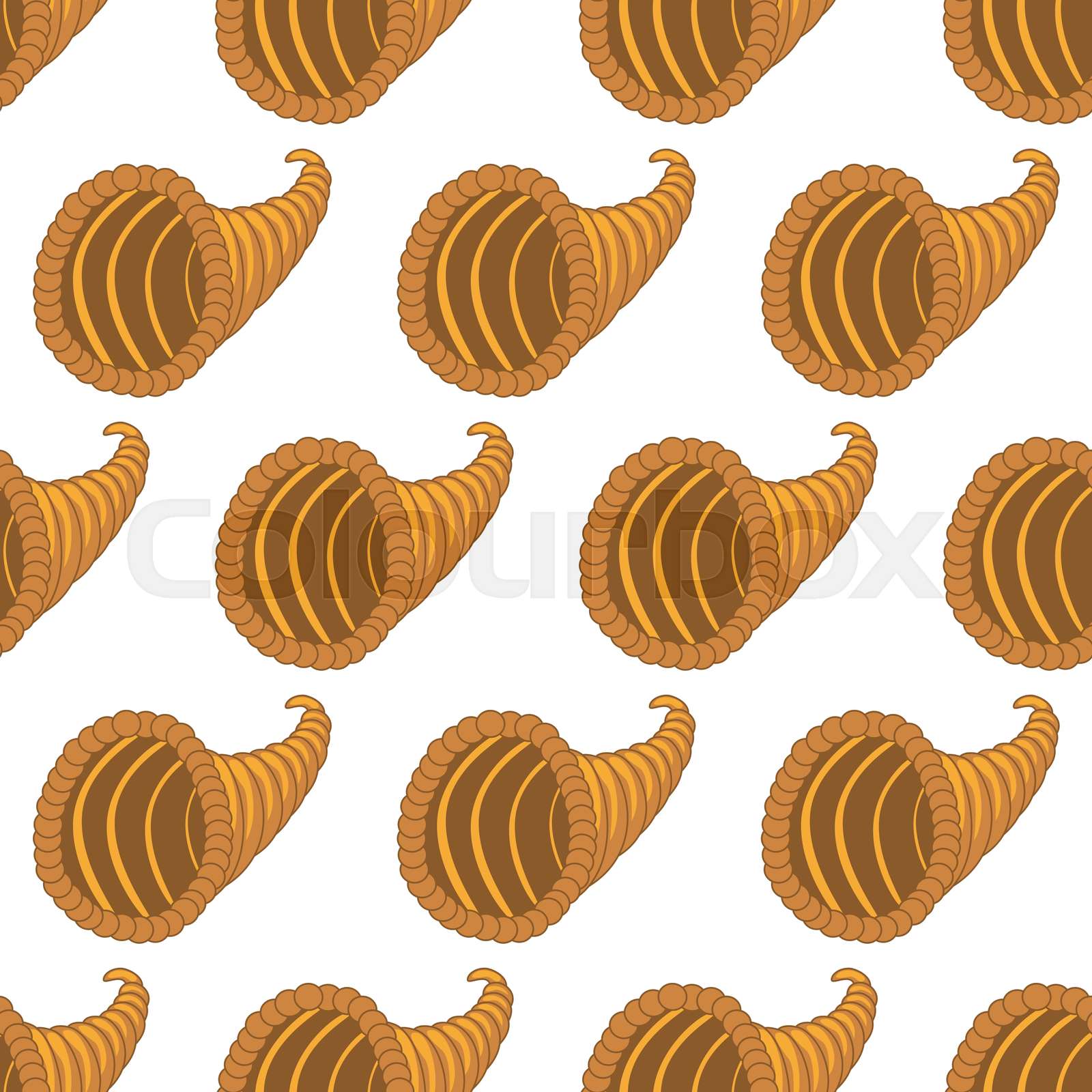 Horn of plenty pattern | Stock vector | Colourbox