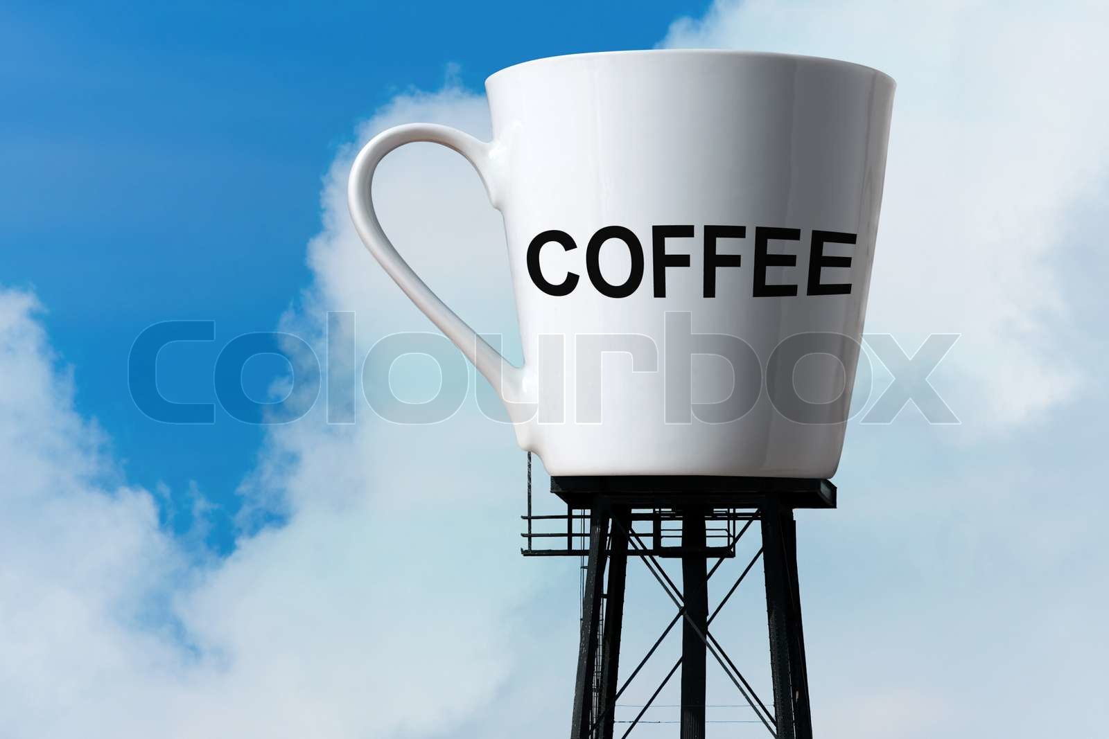 Konzeptionelle Bild Einer Gro en Vorrat An Kaffee In Form Einer 