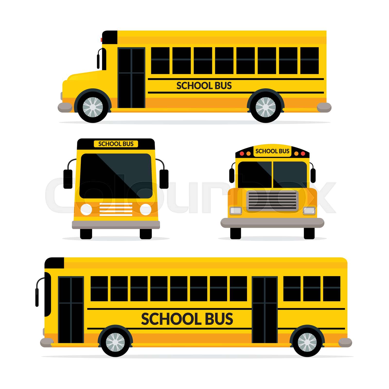 Printable School Bus Front