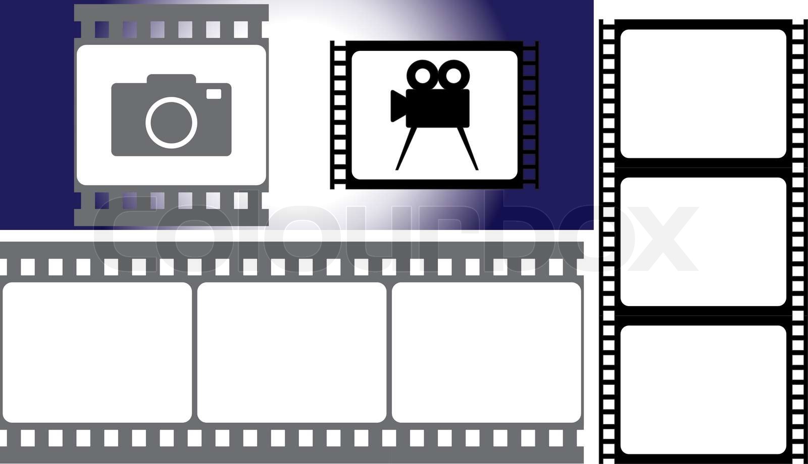 photographic film. vector illustration for designers | Stock vector ...
