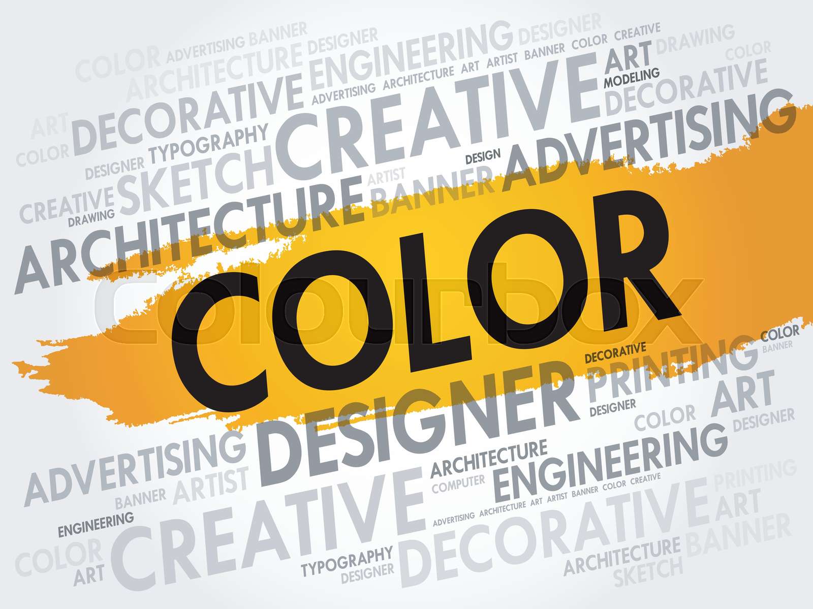 COLOR word cloud | Stock vector | Colourbox