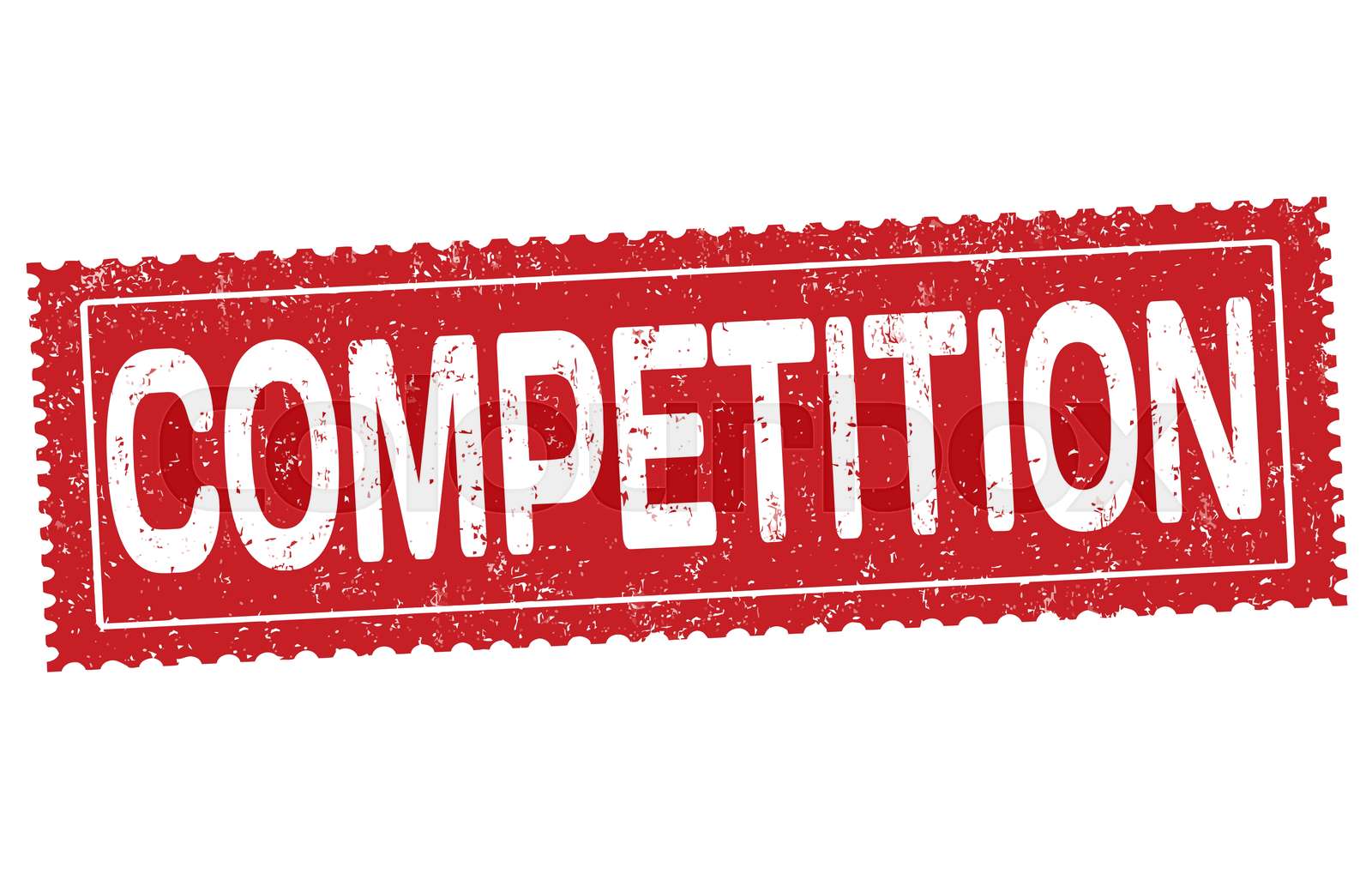 Competition sign or stamp | Stock vector | Colourbox