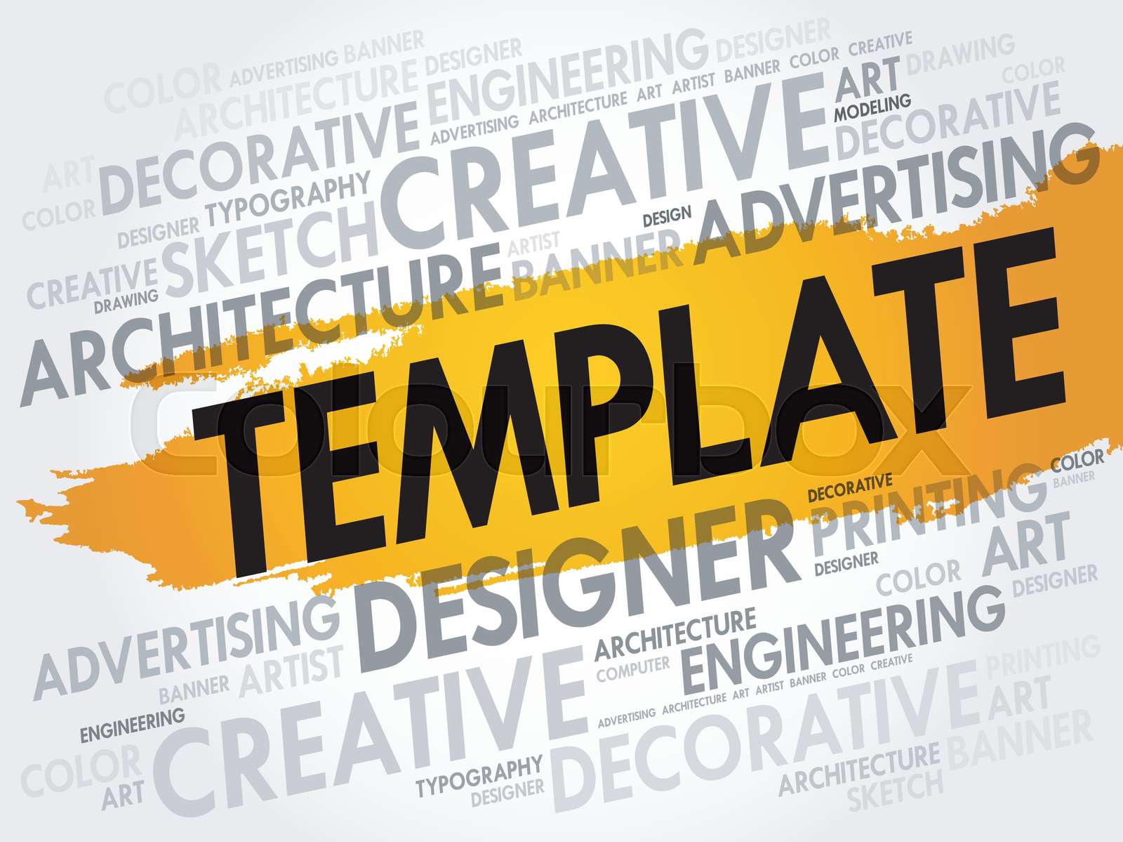 TEMPLATE word cloud | Stock vector | Colourbox