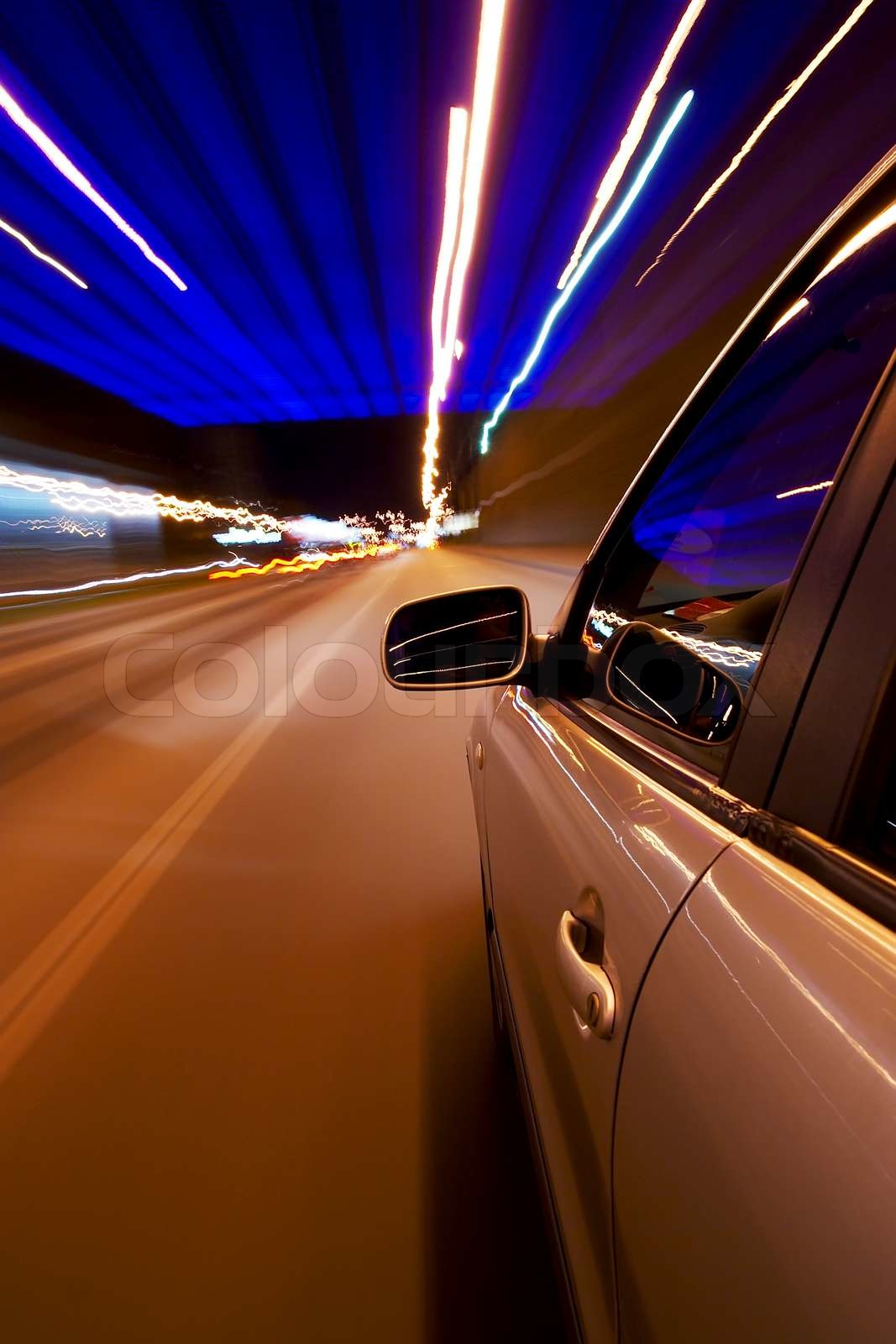 Rasheed Night Auto Car Driving On Road At Night