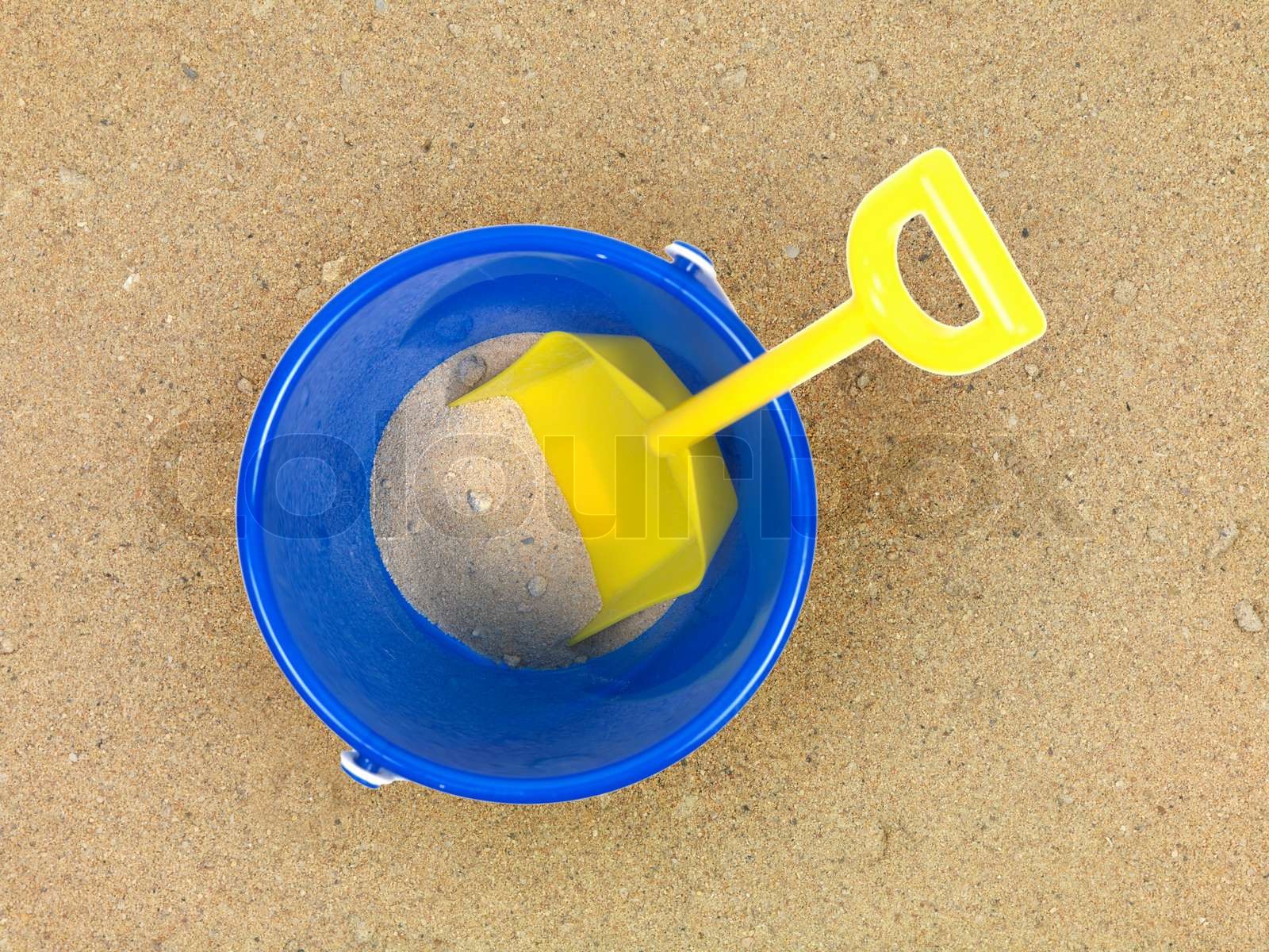 Ein konzeptionelles Strand mit verschiedenen beach items | Stock Bild ...