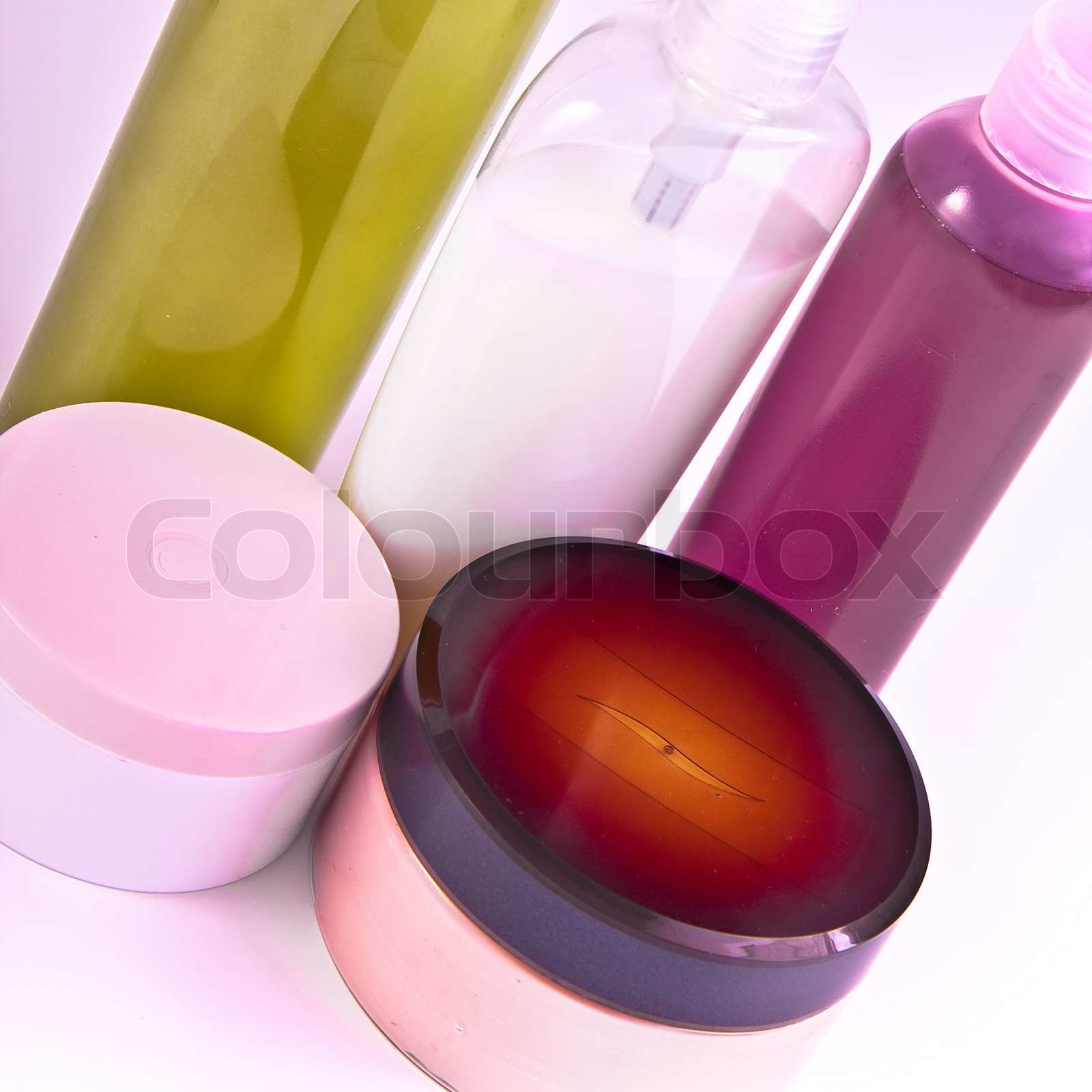 nährende Creme und Lotion Set Stock Bild Colourbox